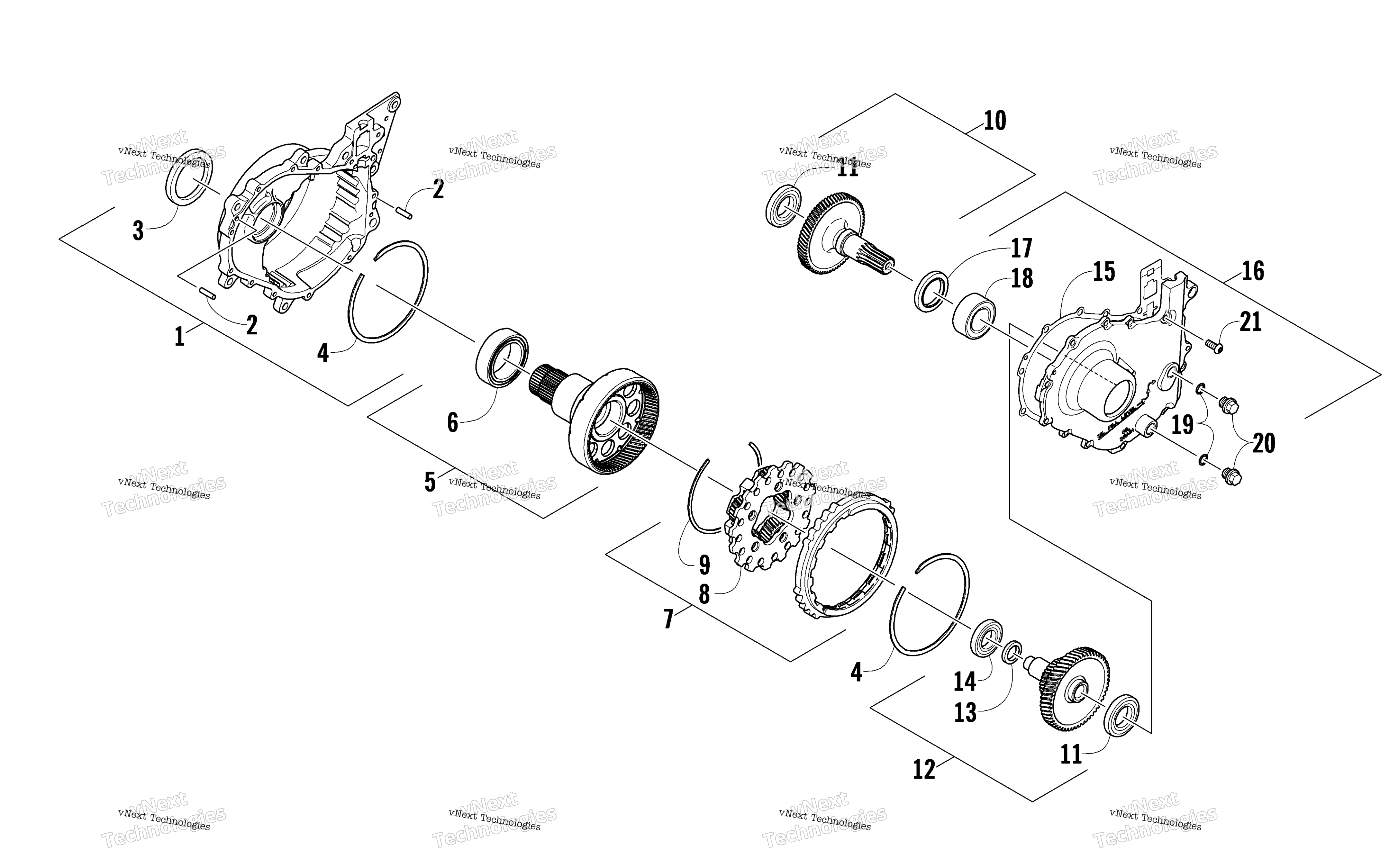 Картер редуктора Assembly