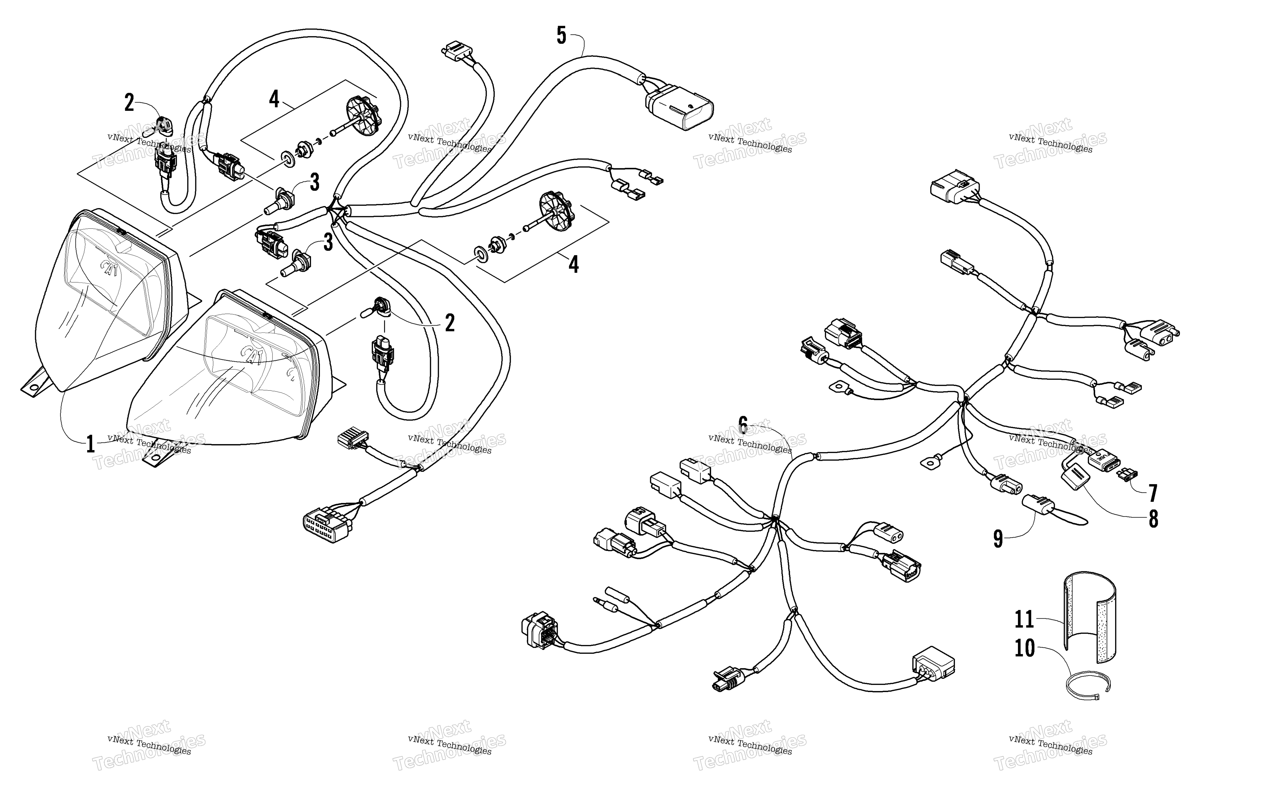 Фара And Wiring Assemblies