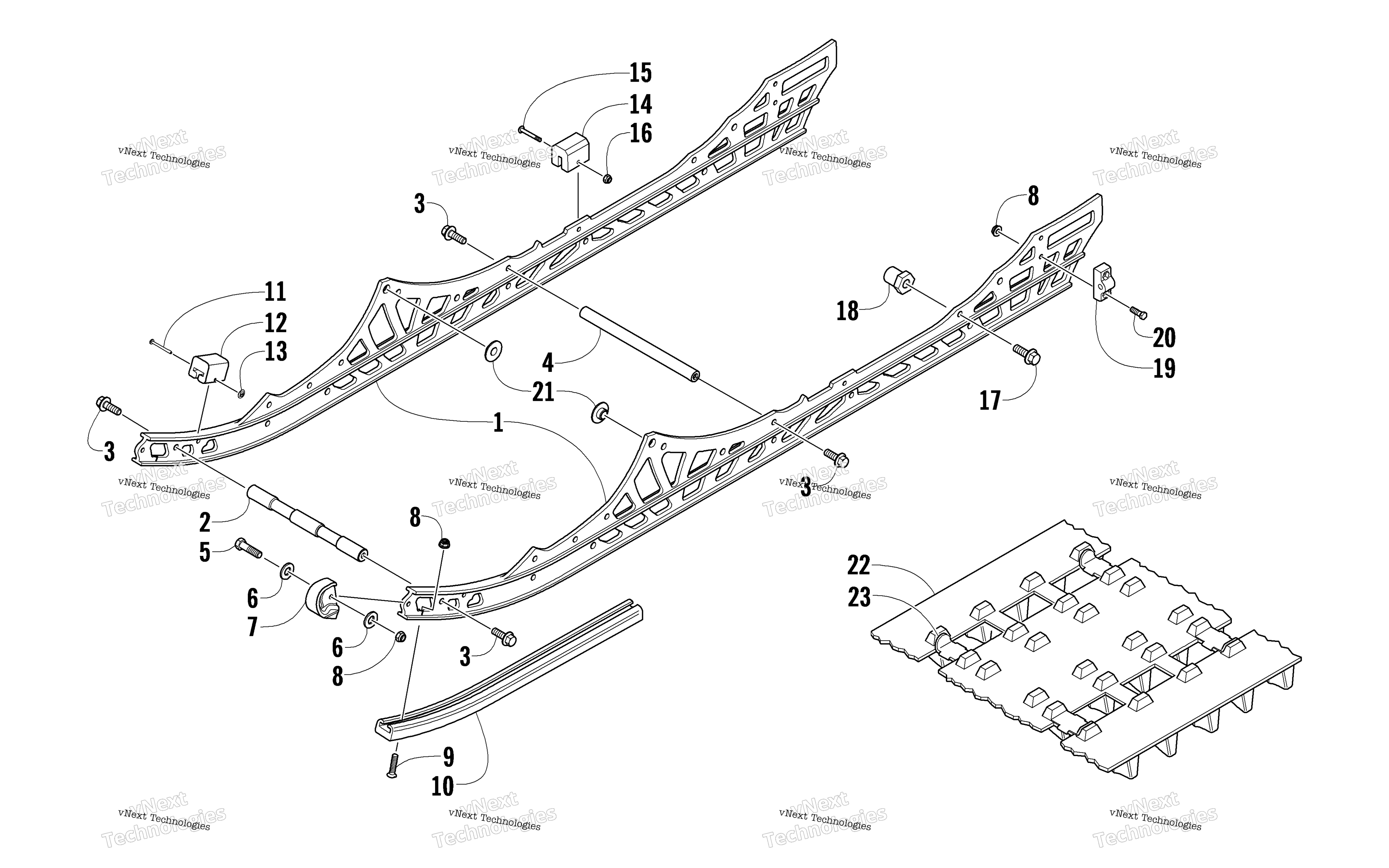Slide Rail и Track узел