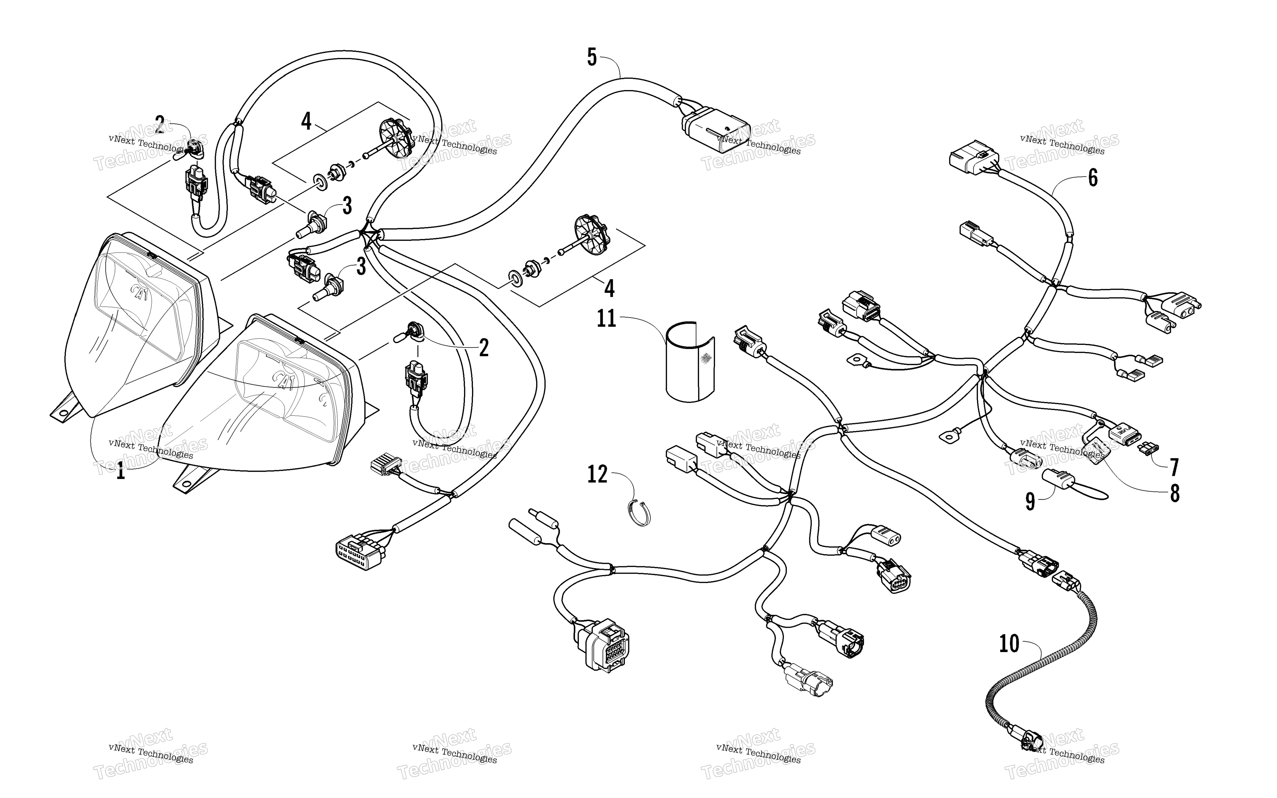 Фара And Wiring Assemblies