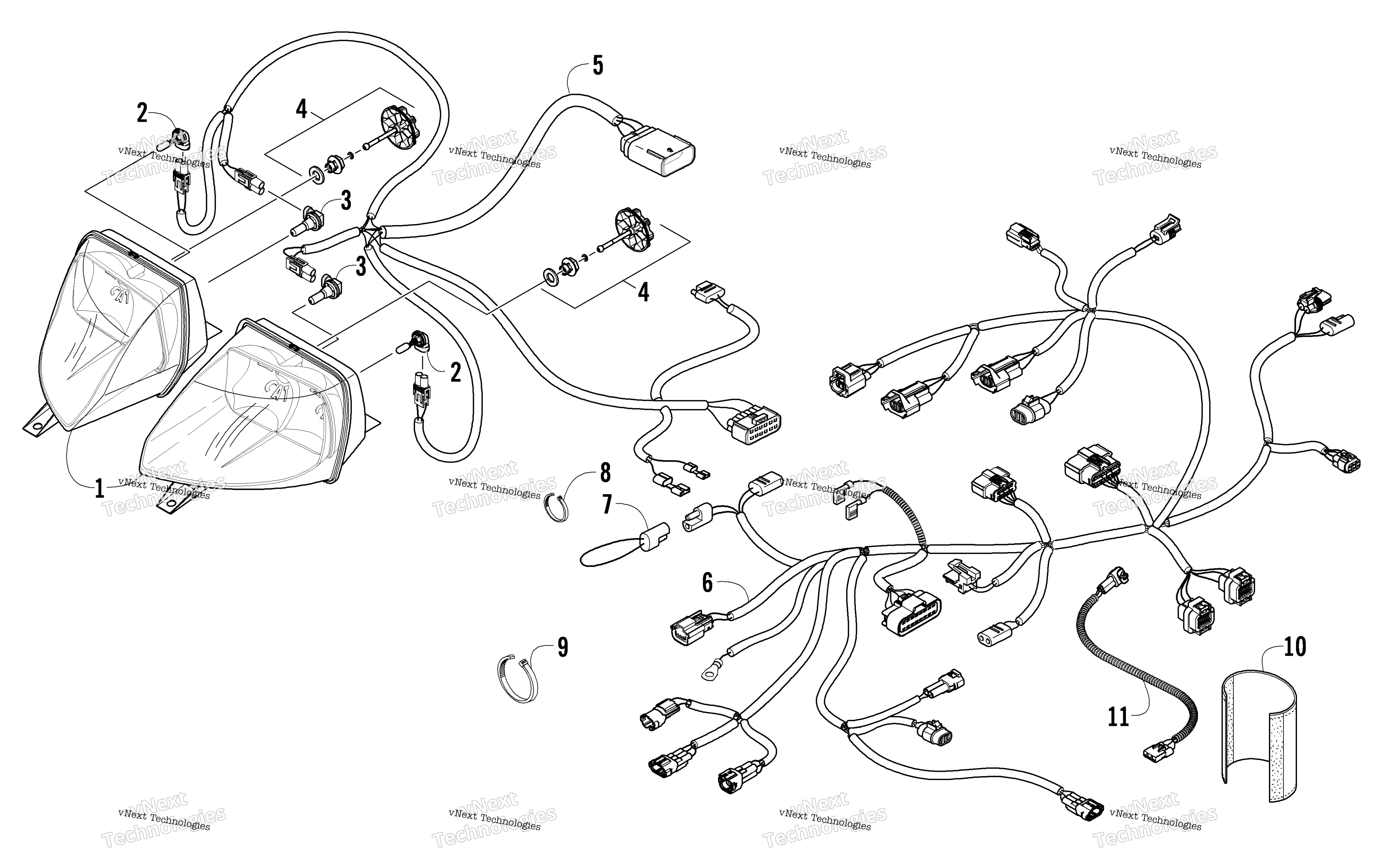 Фара And Wiring Assemblies