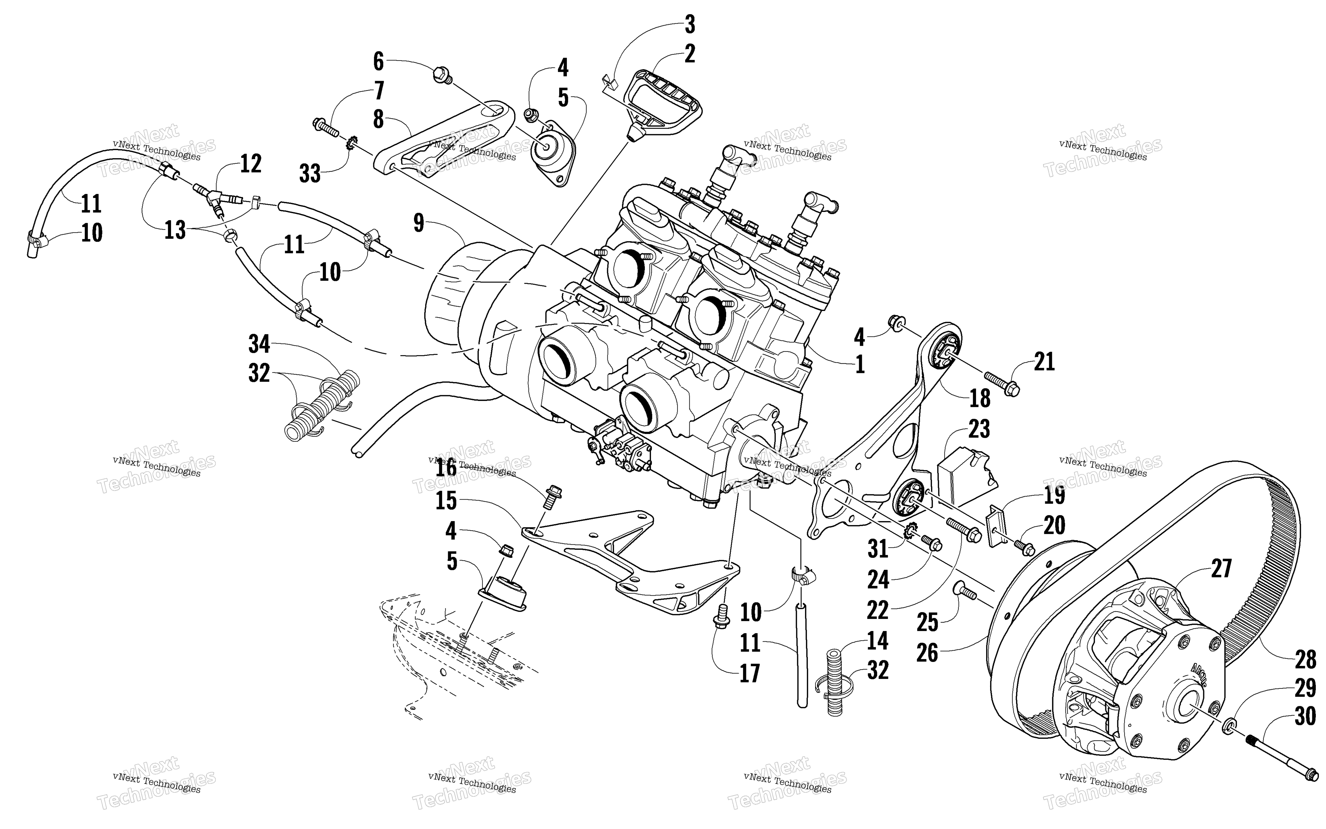Двигатель And Related Parts