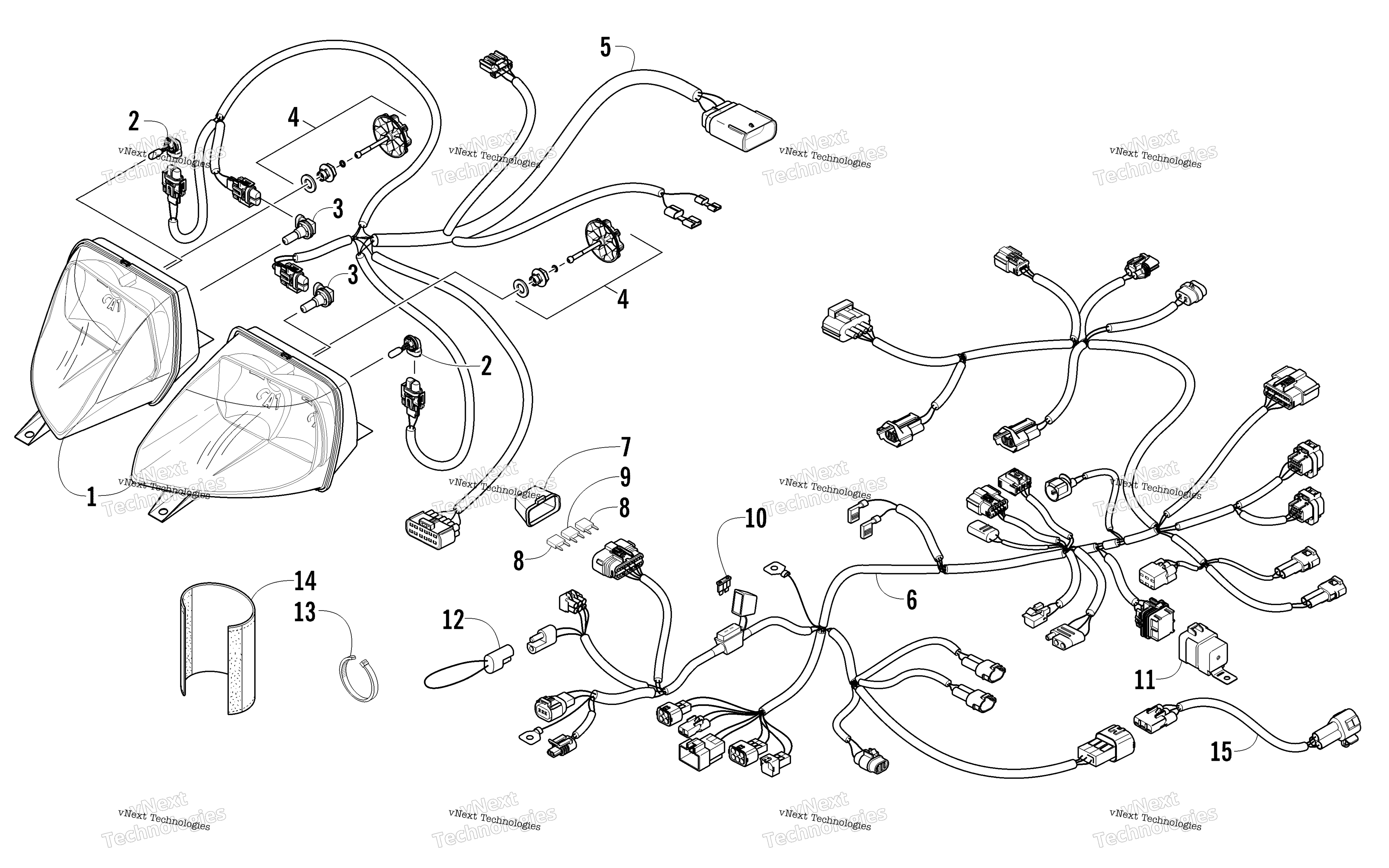 Фара And Wiring Assemblies