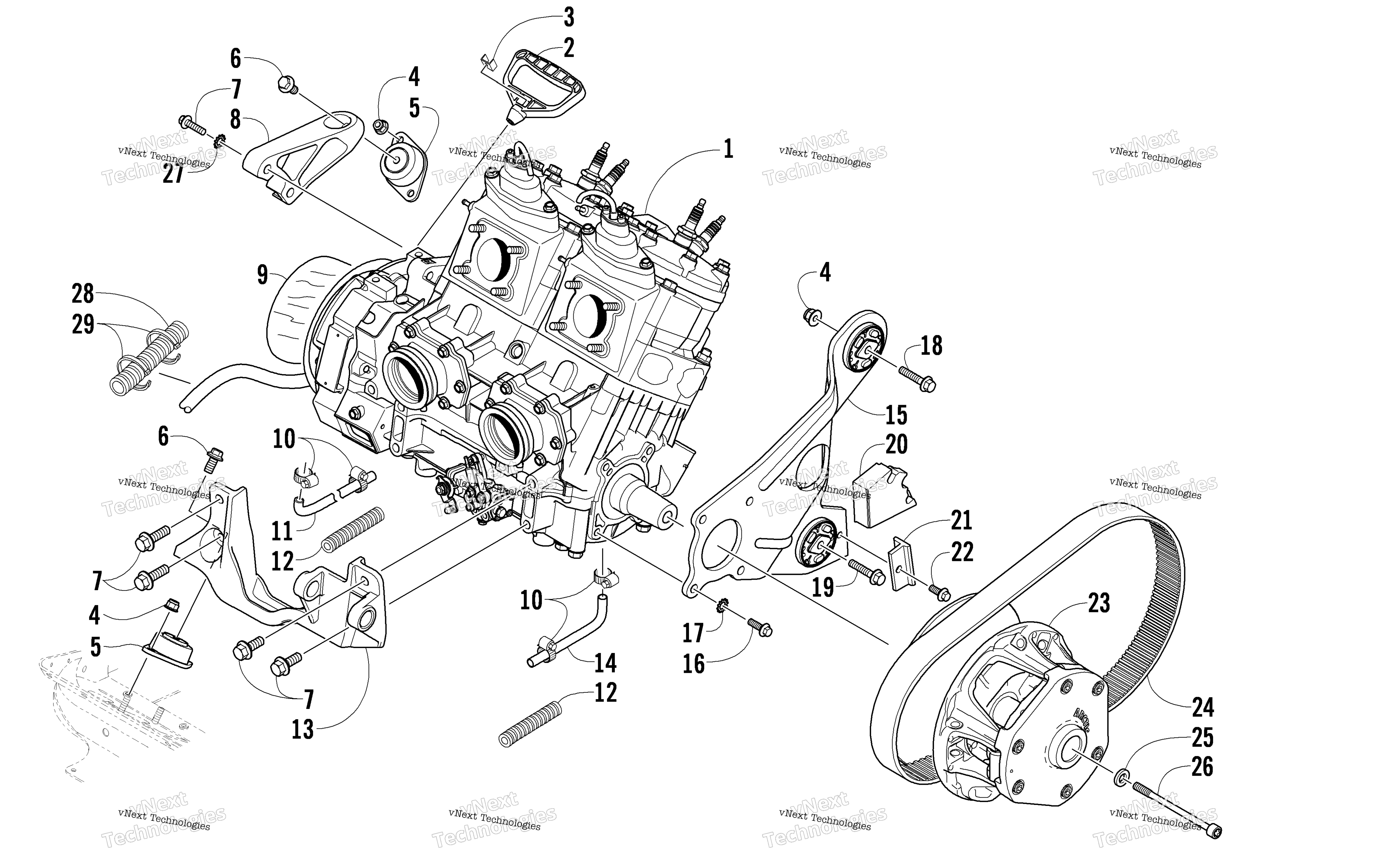 Двигатель And Related Parts