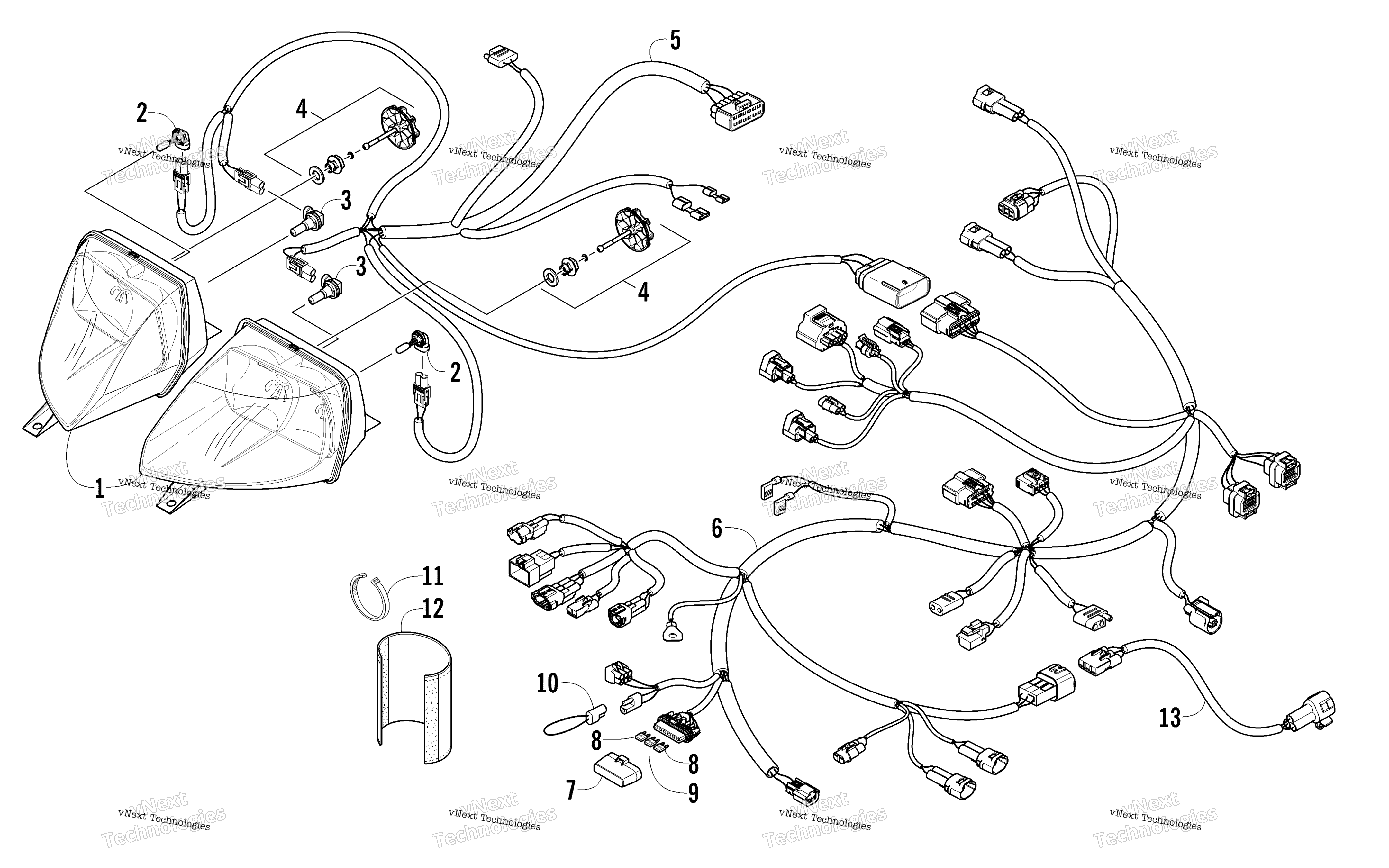 Фара And Wiring Assemblies