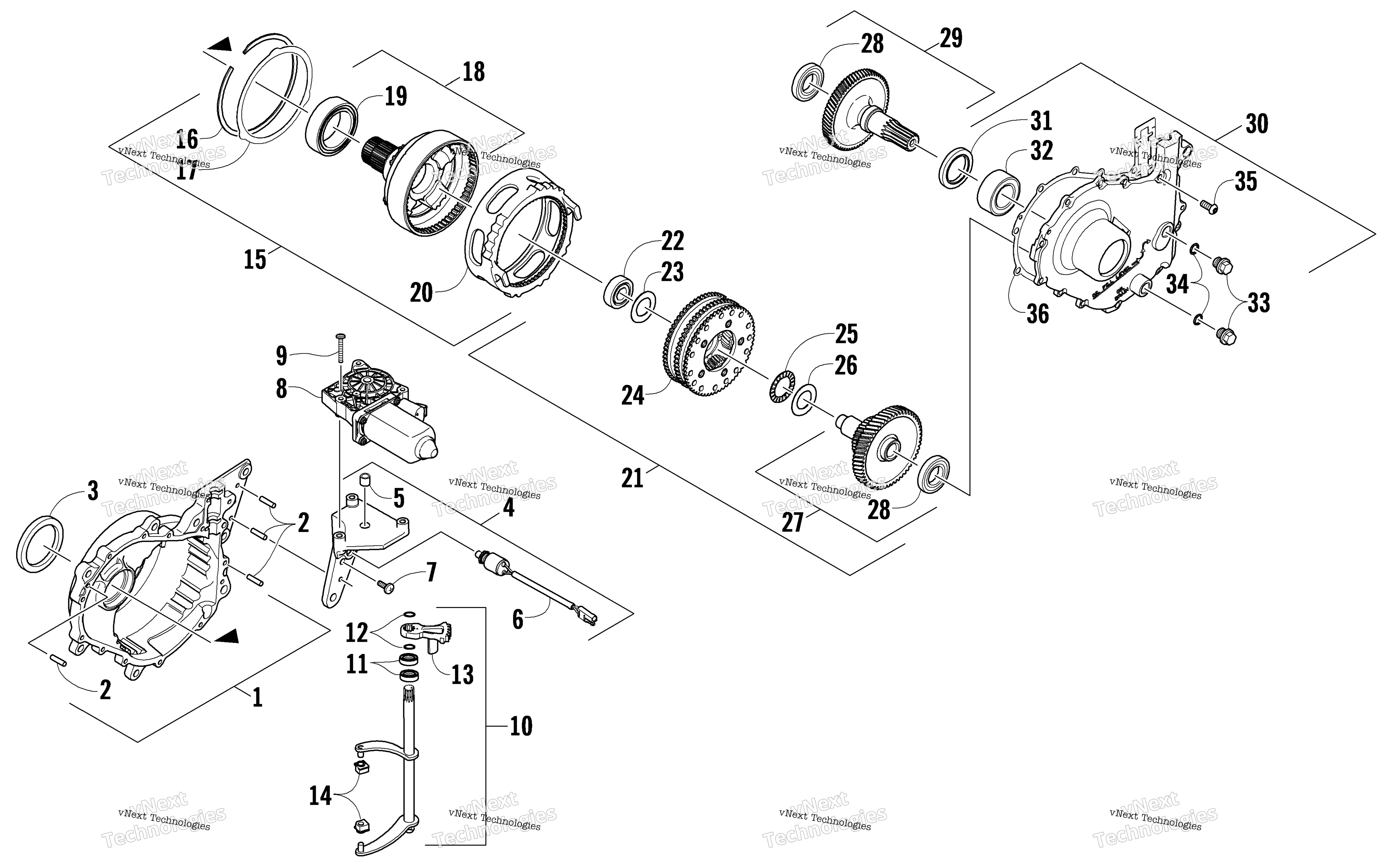 Картер редуктора Assembly