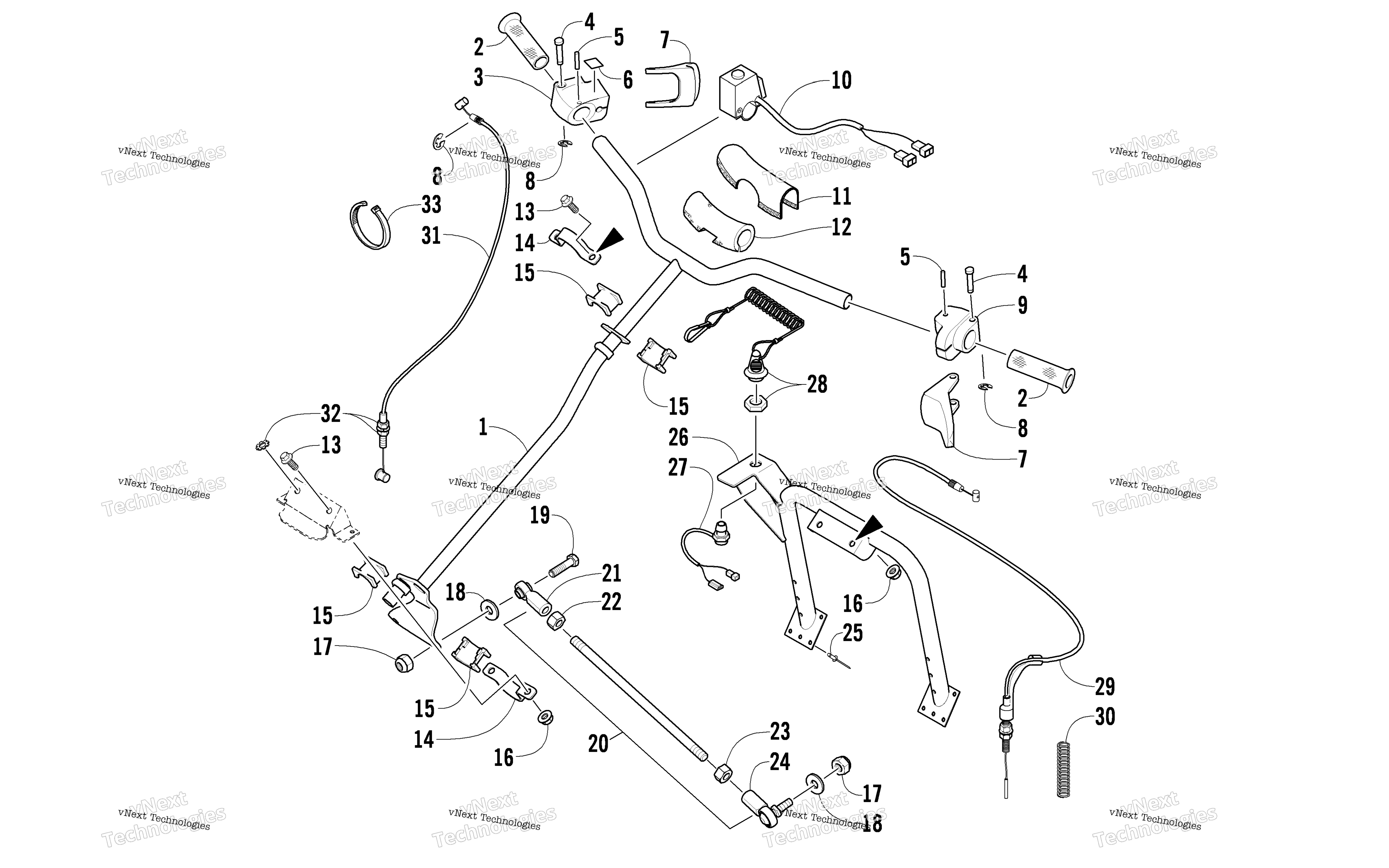 Рулевое управление Post And Tie Rod Assembly