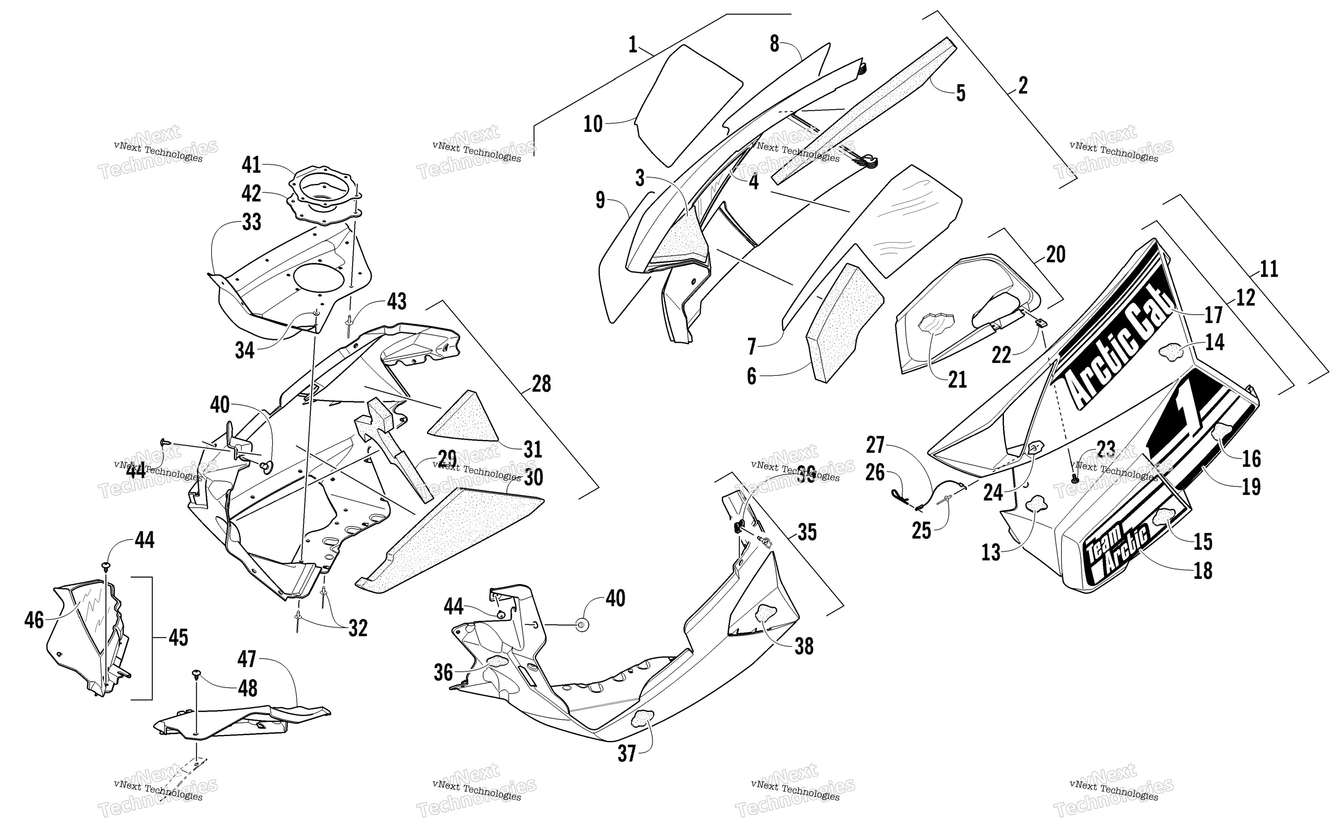 Skid Plate и Side панель узел