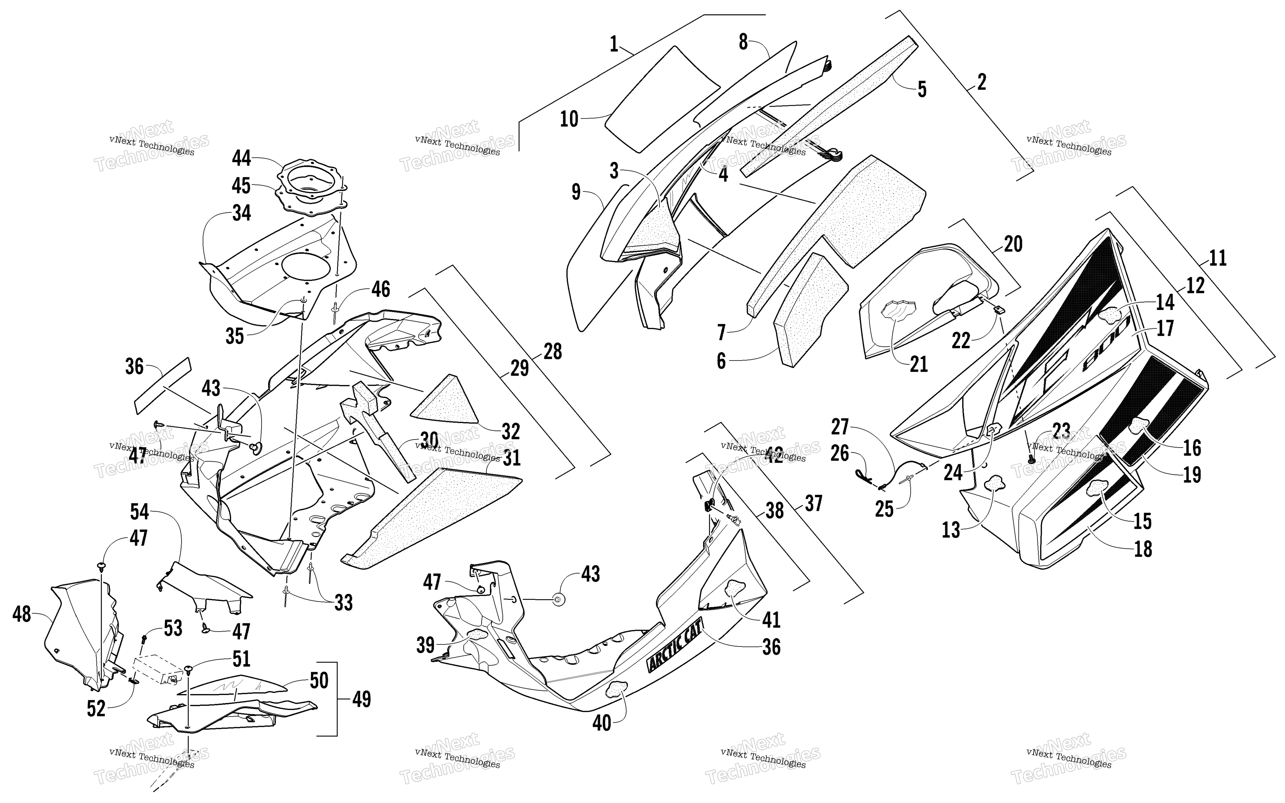 Skid Plate и Side панель узел