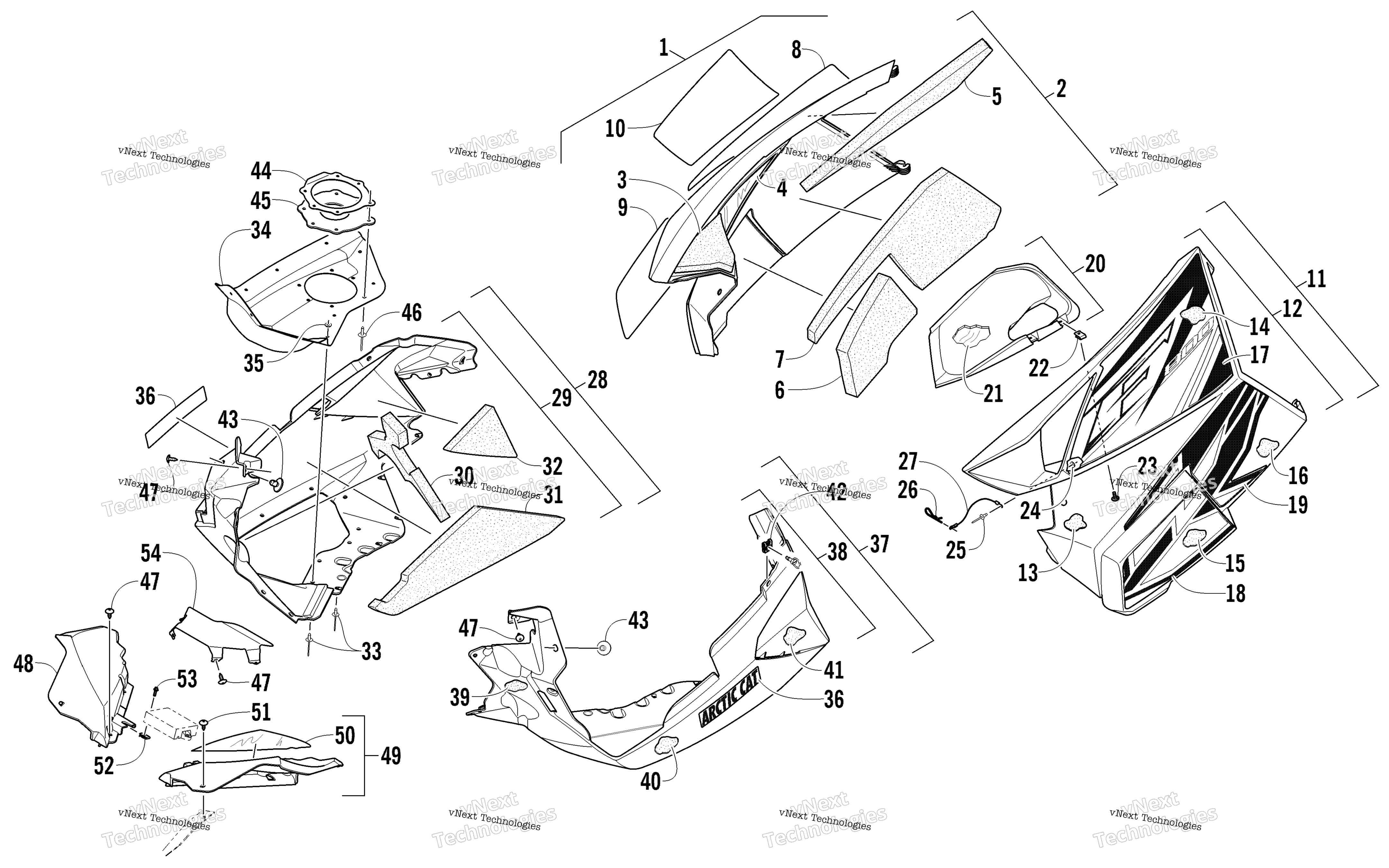 Skid Plate и Side панель узел