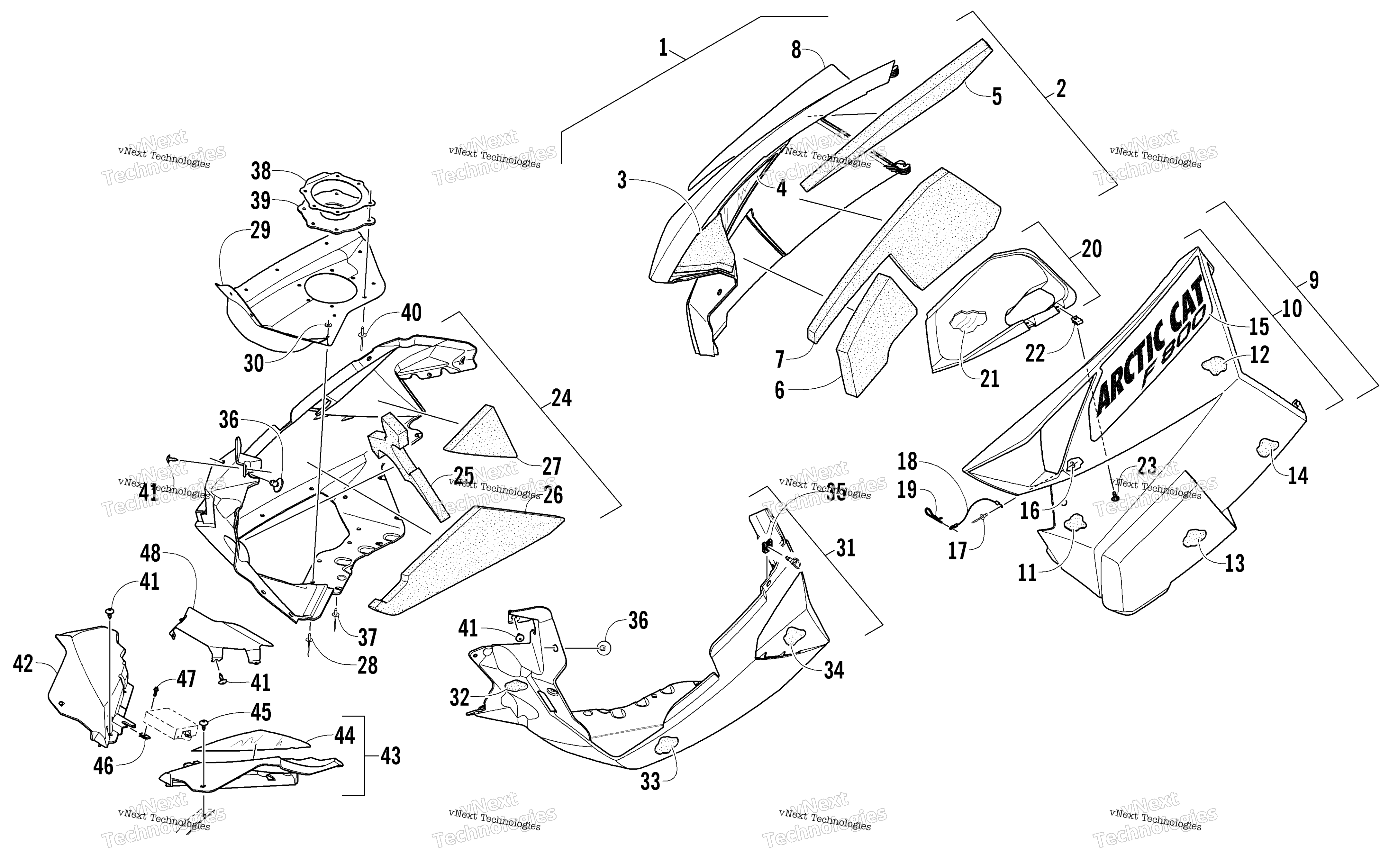 Skid Plate и Side панель узел