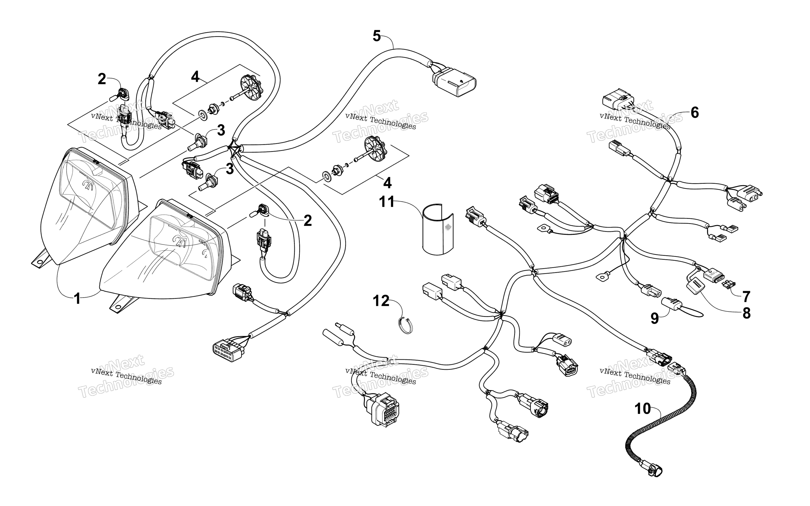 Фара And Wiring Assemblies
