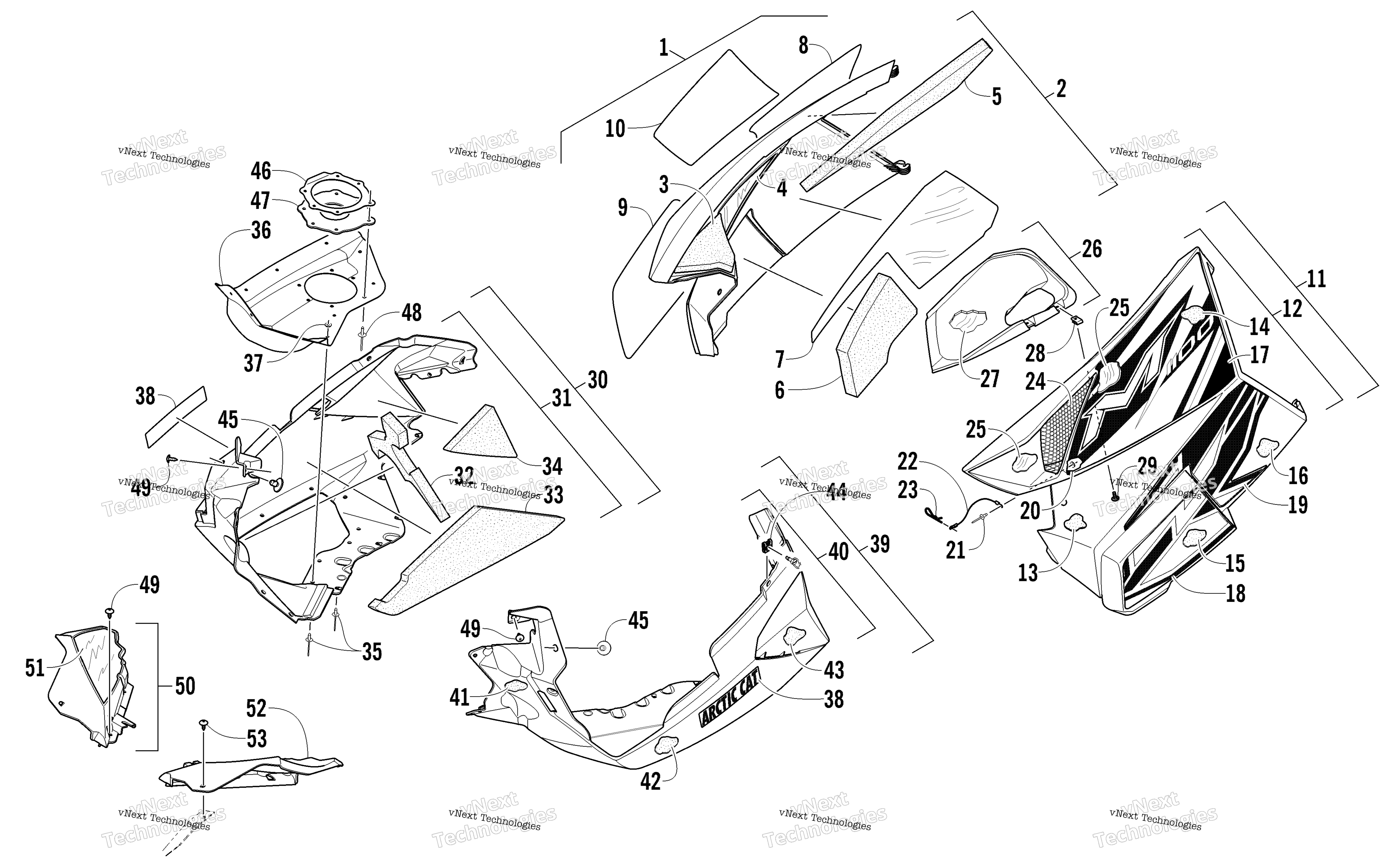 Skid Plate и Side панель узел