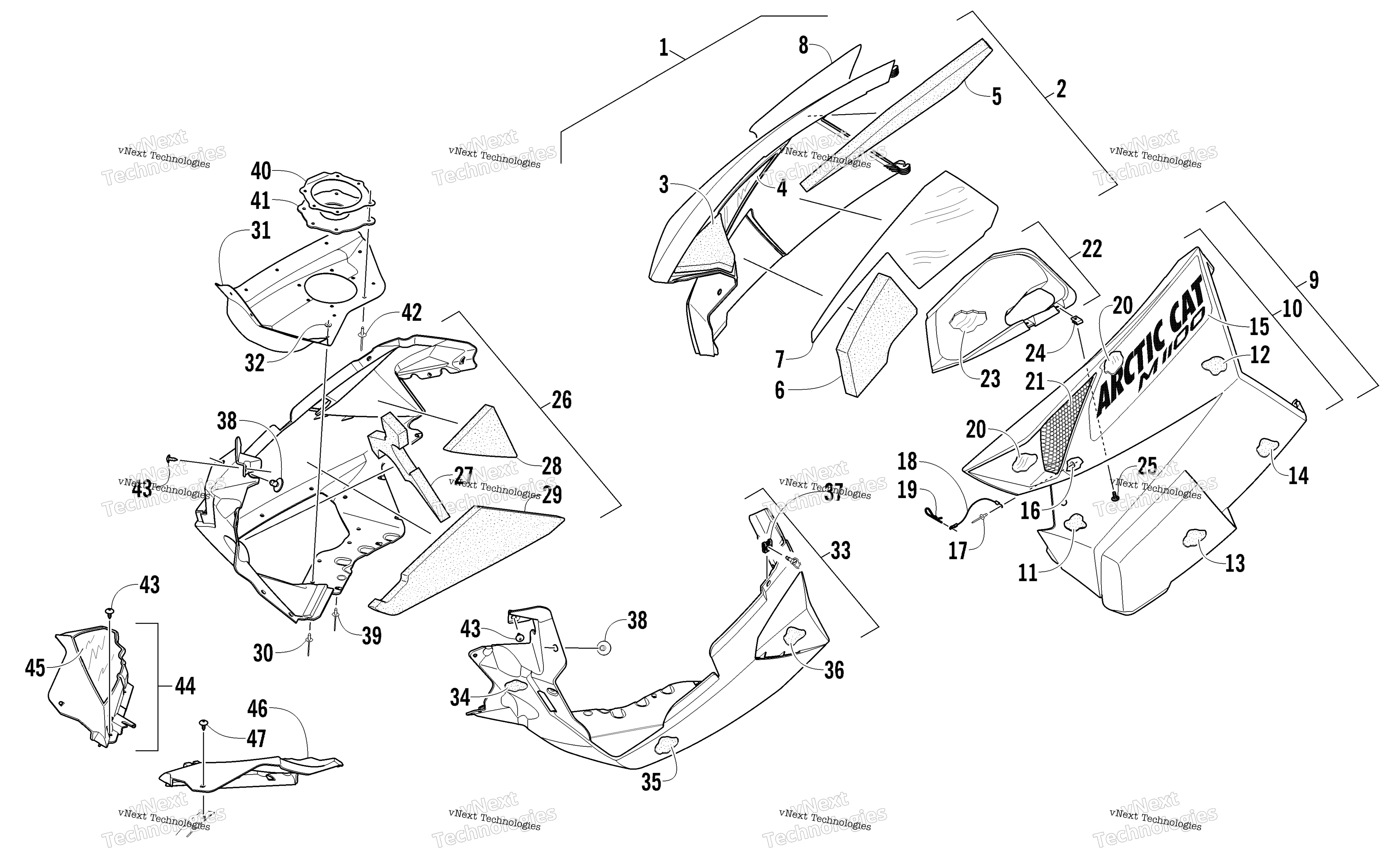 Skid Plate и Side панель узел