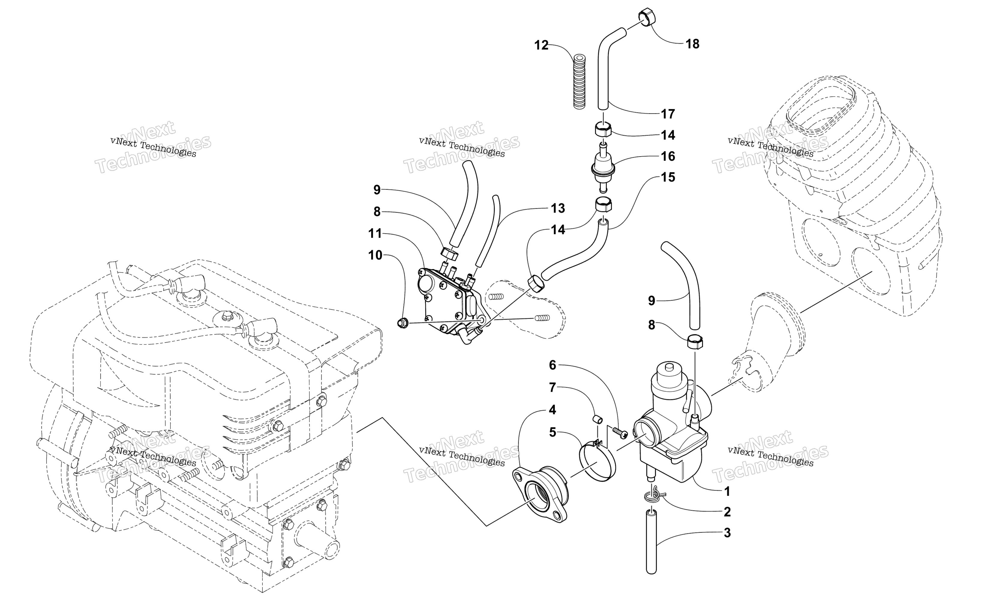 Карбюратор And Fuel Pump Assembly