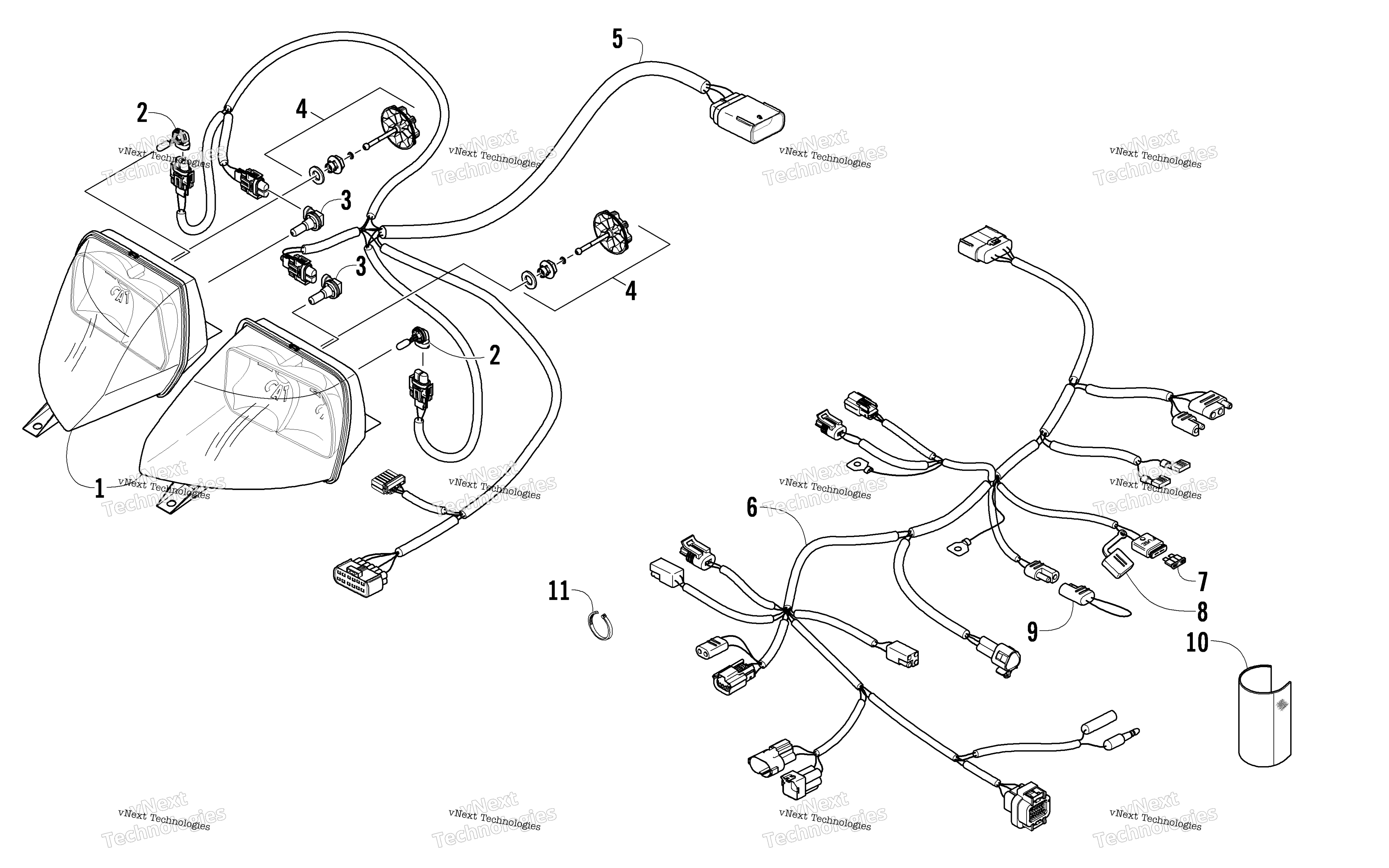 Фара And Wiring Assemblies