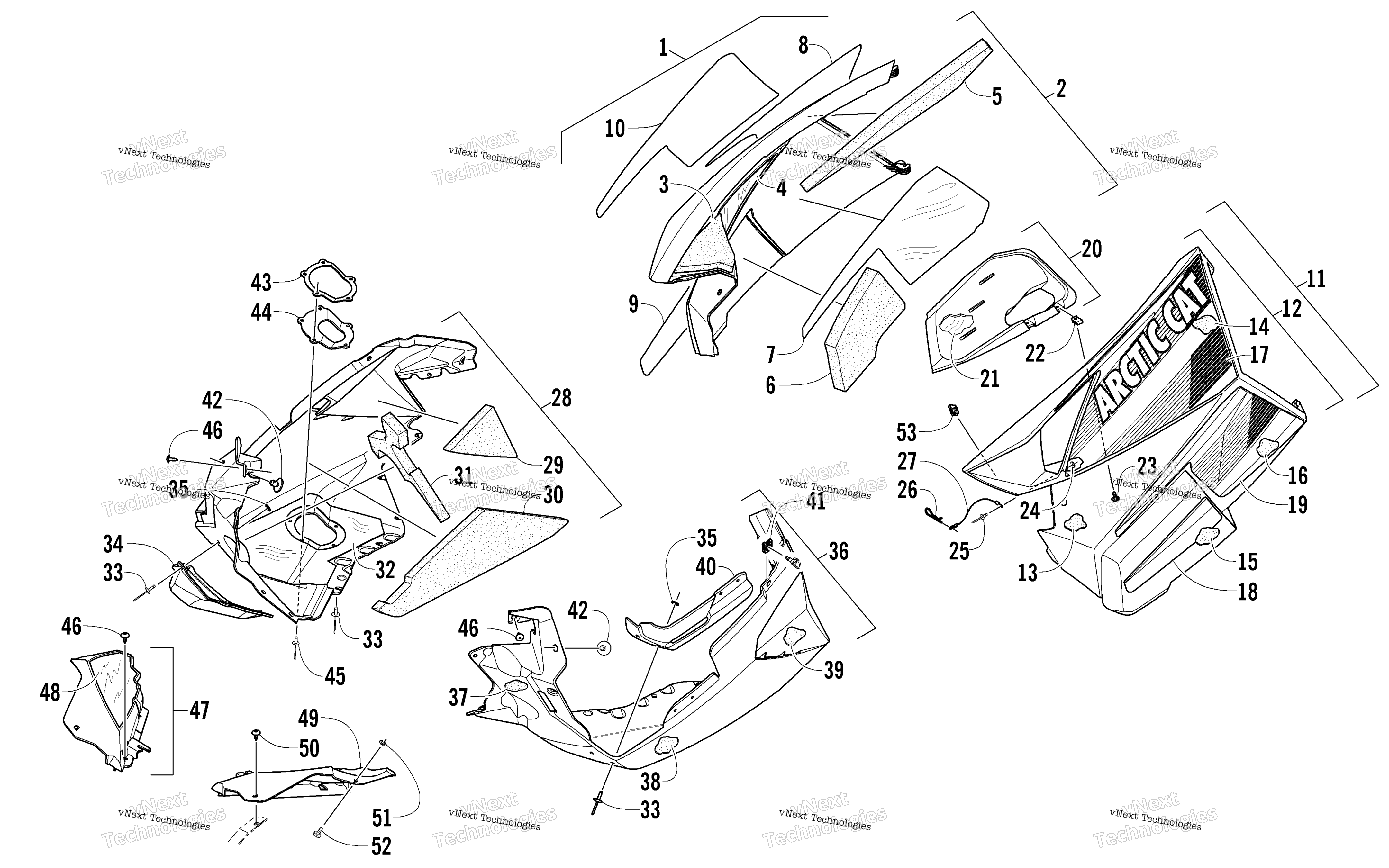 Skid Plate и Side панель узел