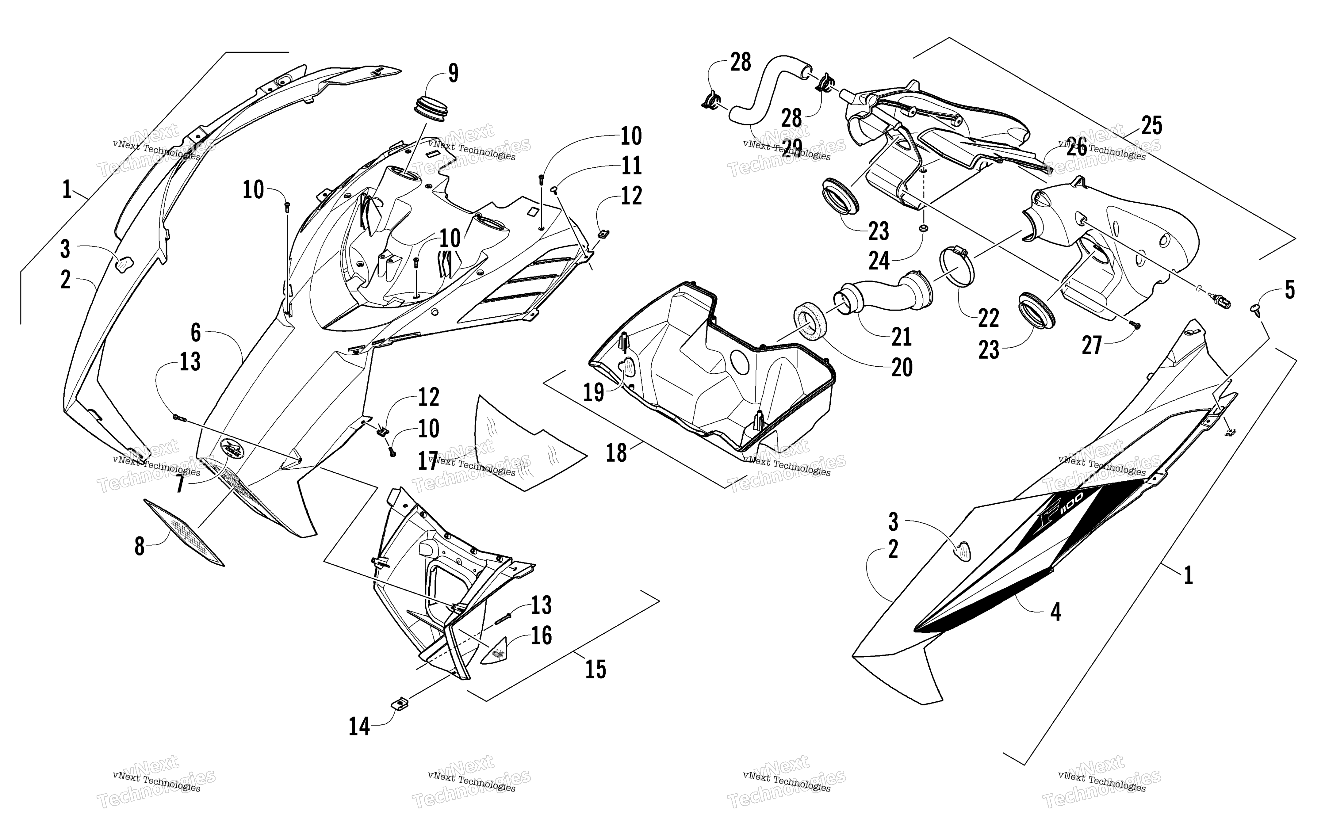 Капот And Air Intake Assembly