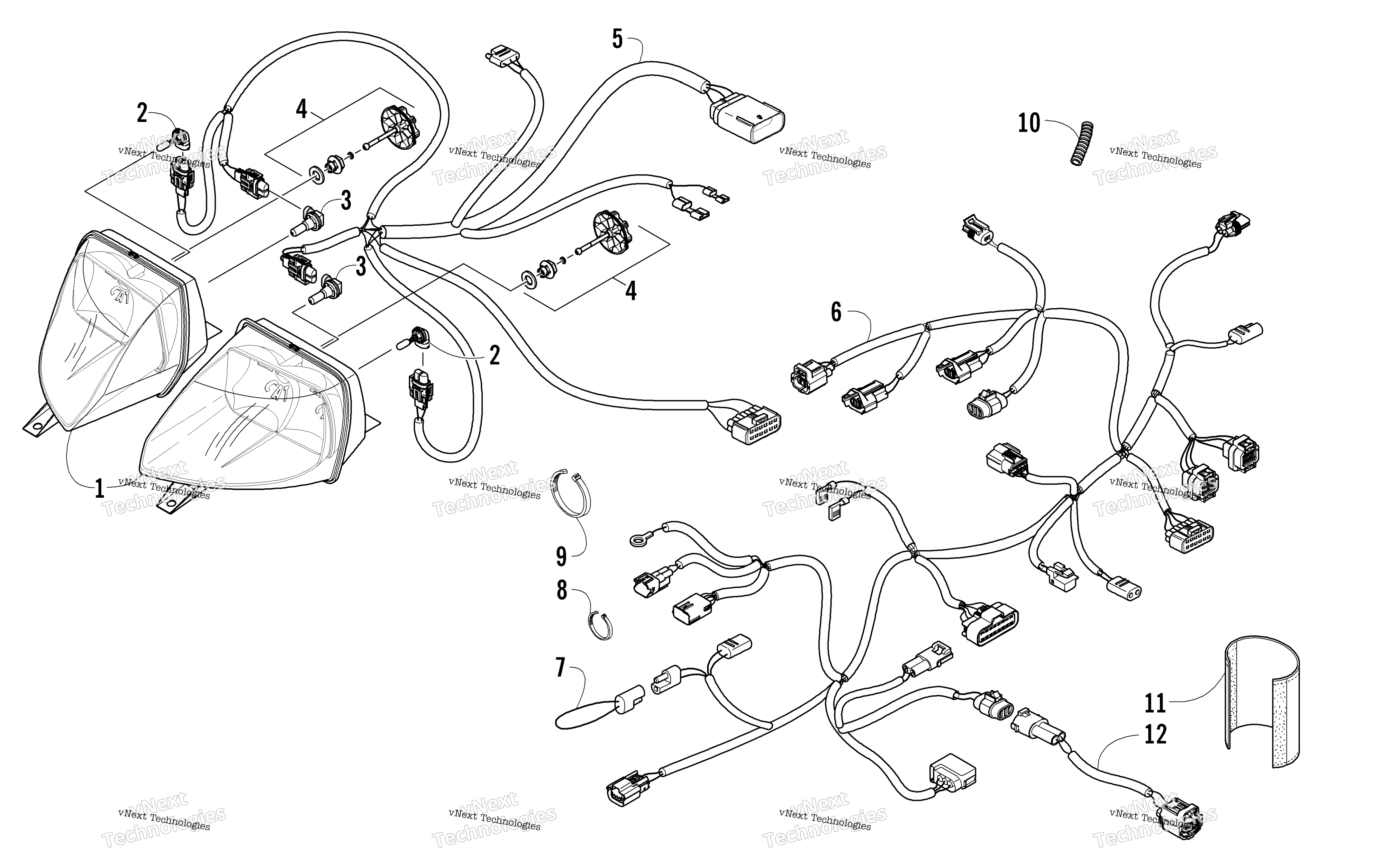 Фара And Wiring Assemblies