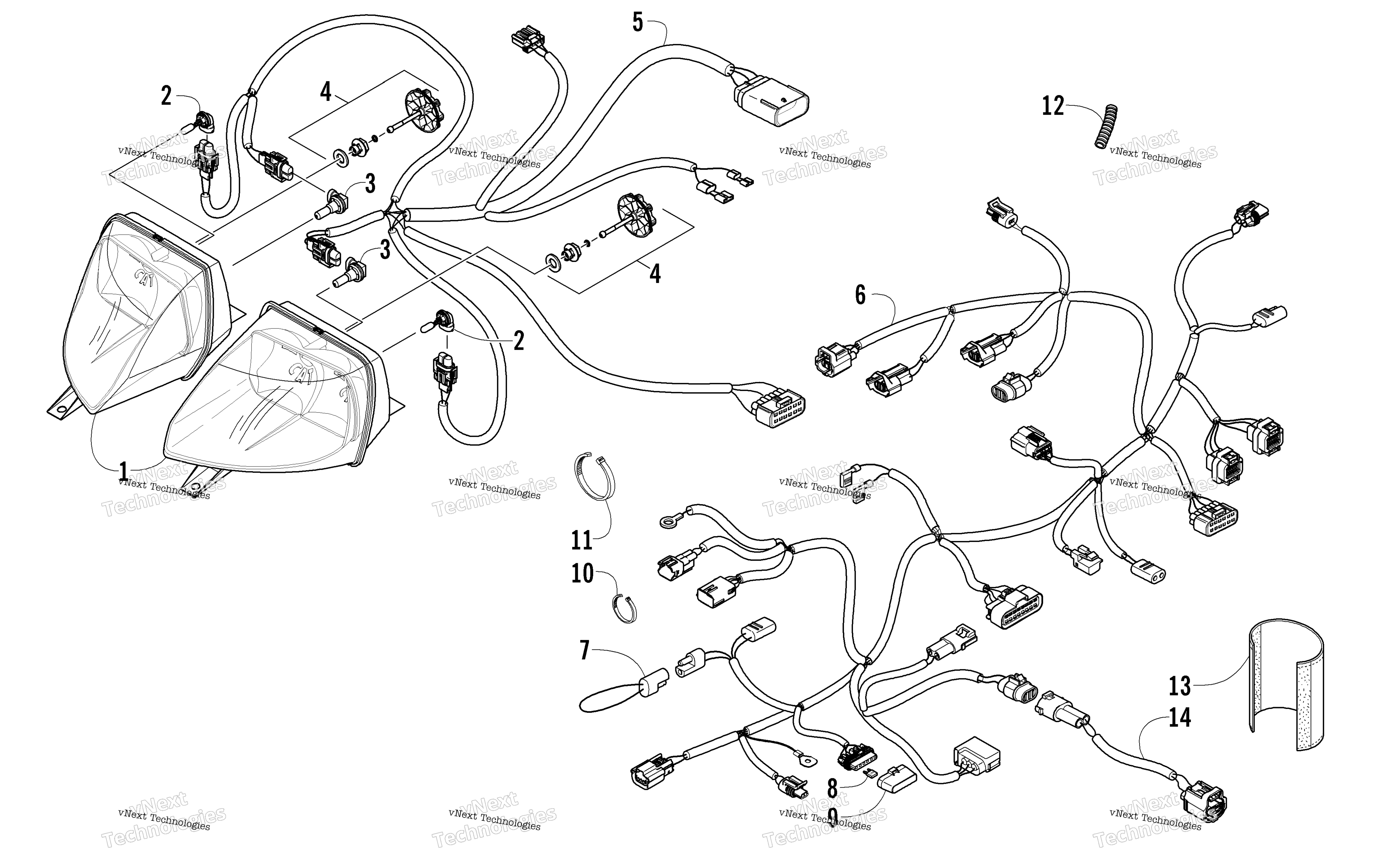 Фара And Wiring Assemblies
