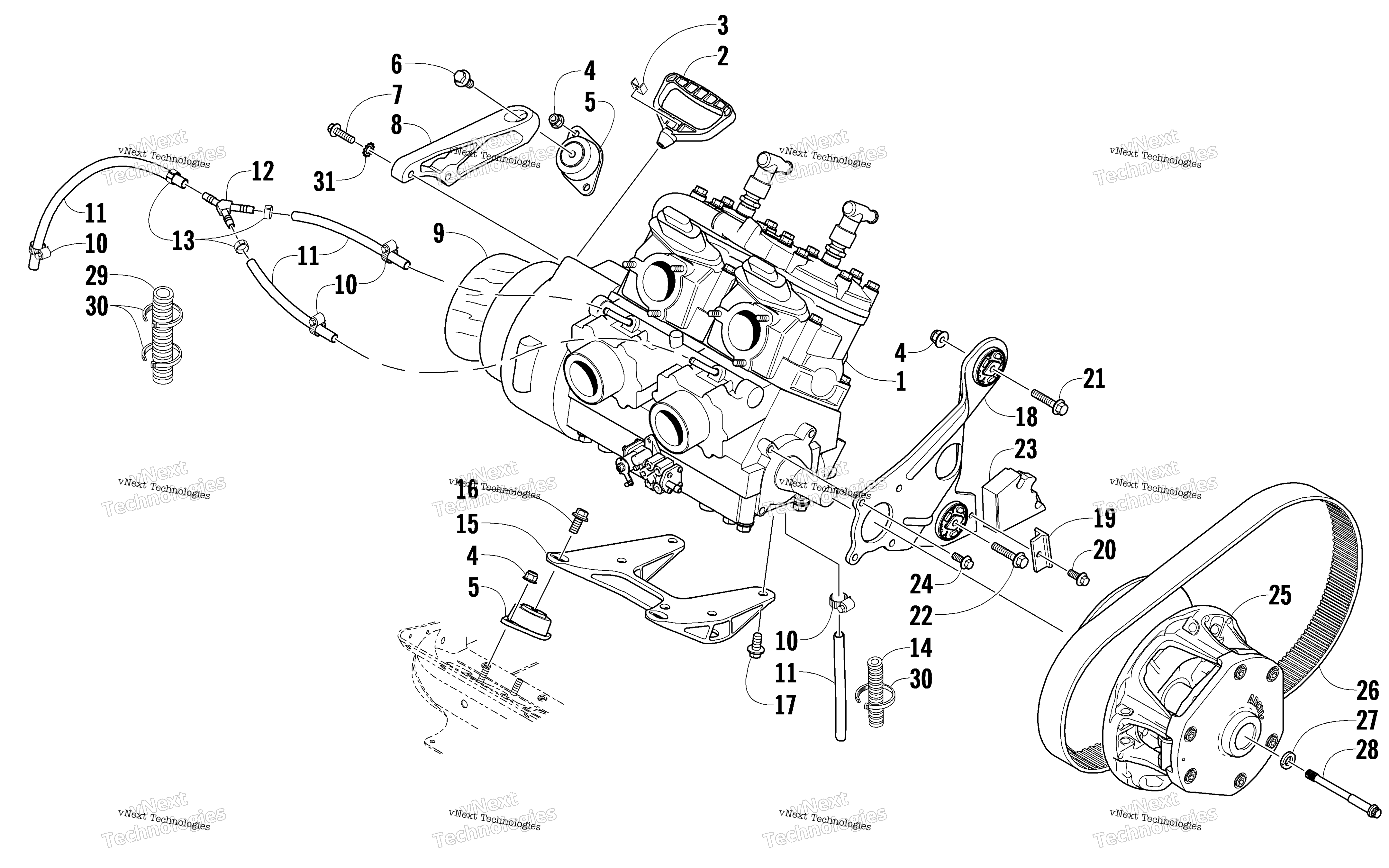Двигатель And Related Parts