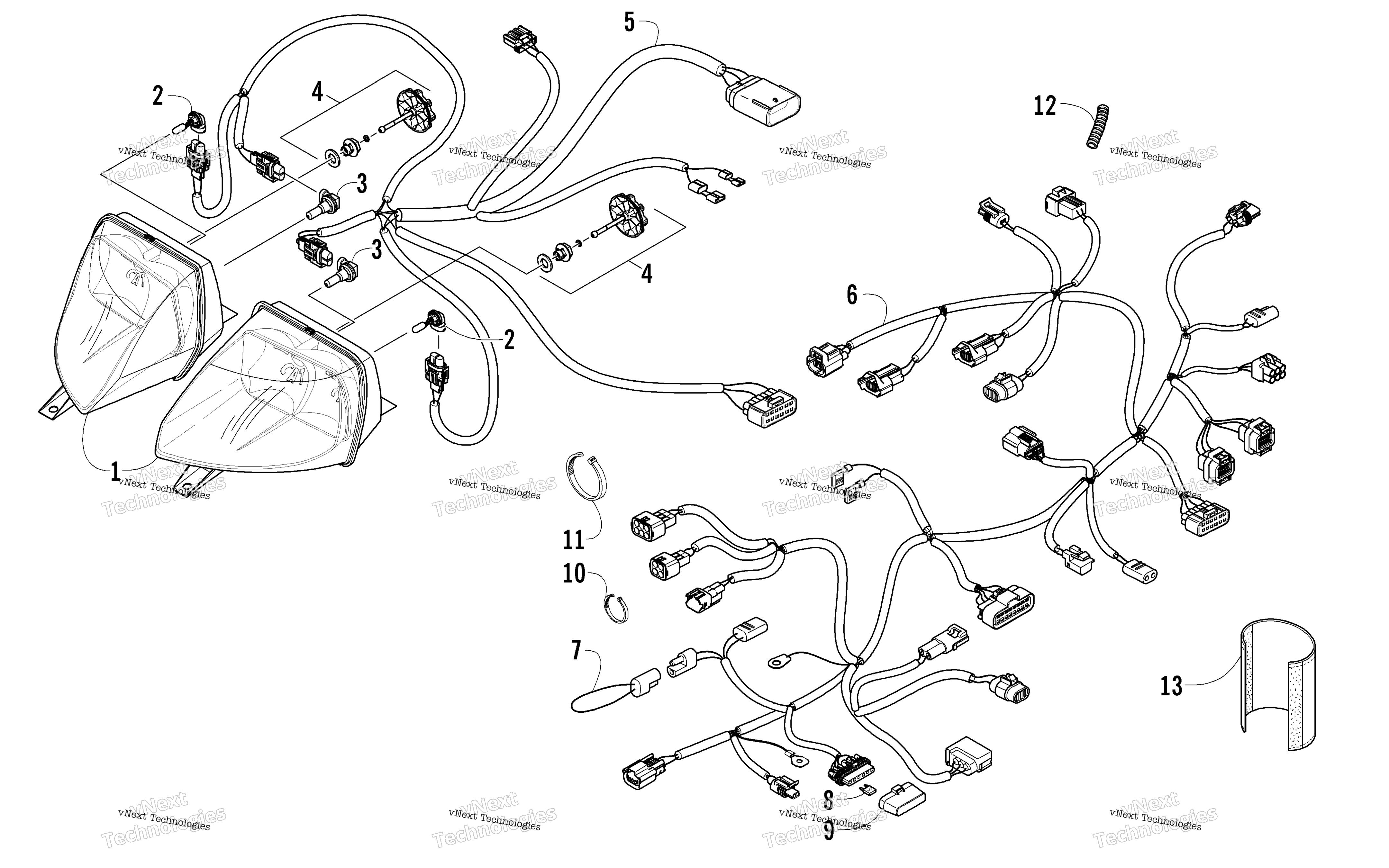 Фара And Wiring Assemblies
