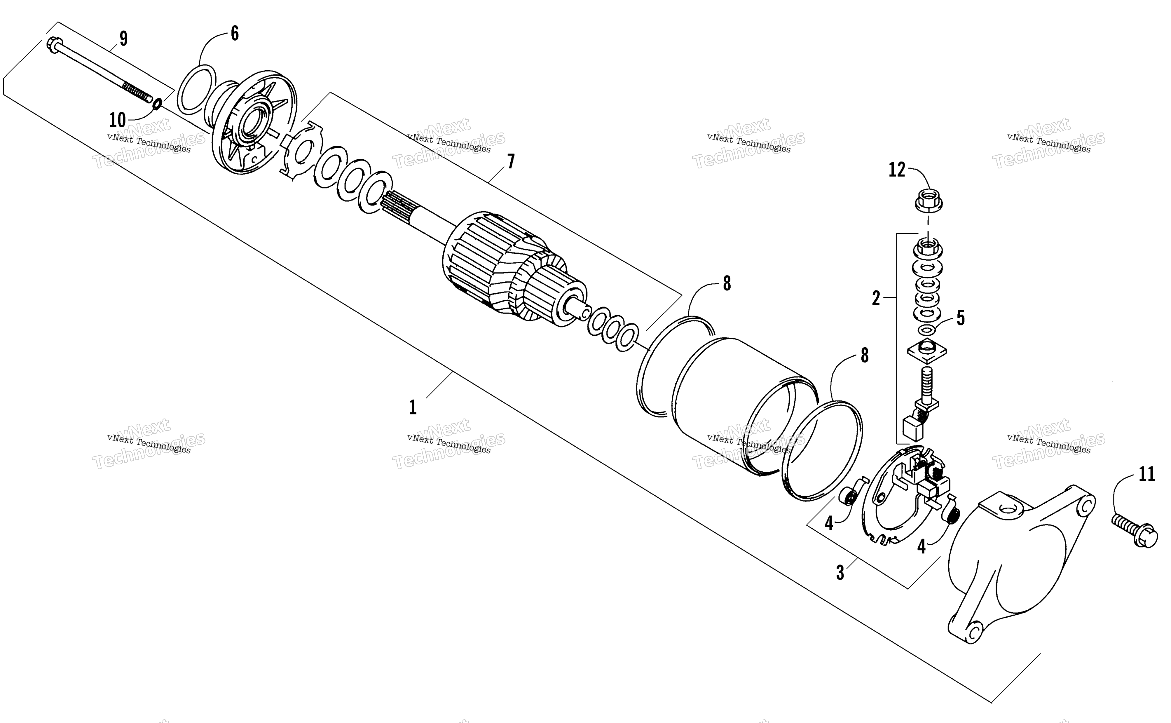 Стартер Motor Assembly