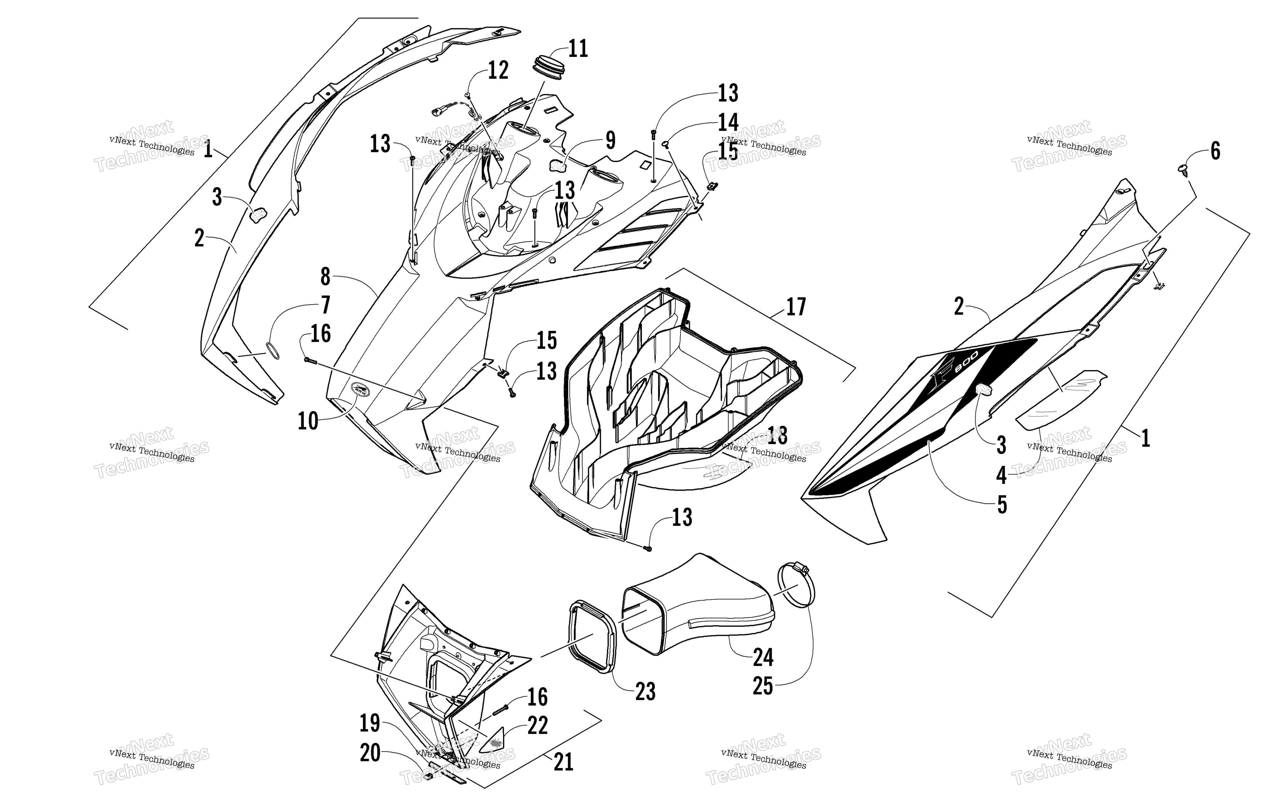 Капот And Air Intake Assembly
