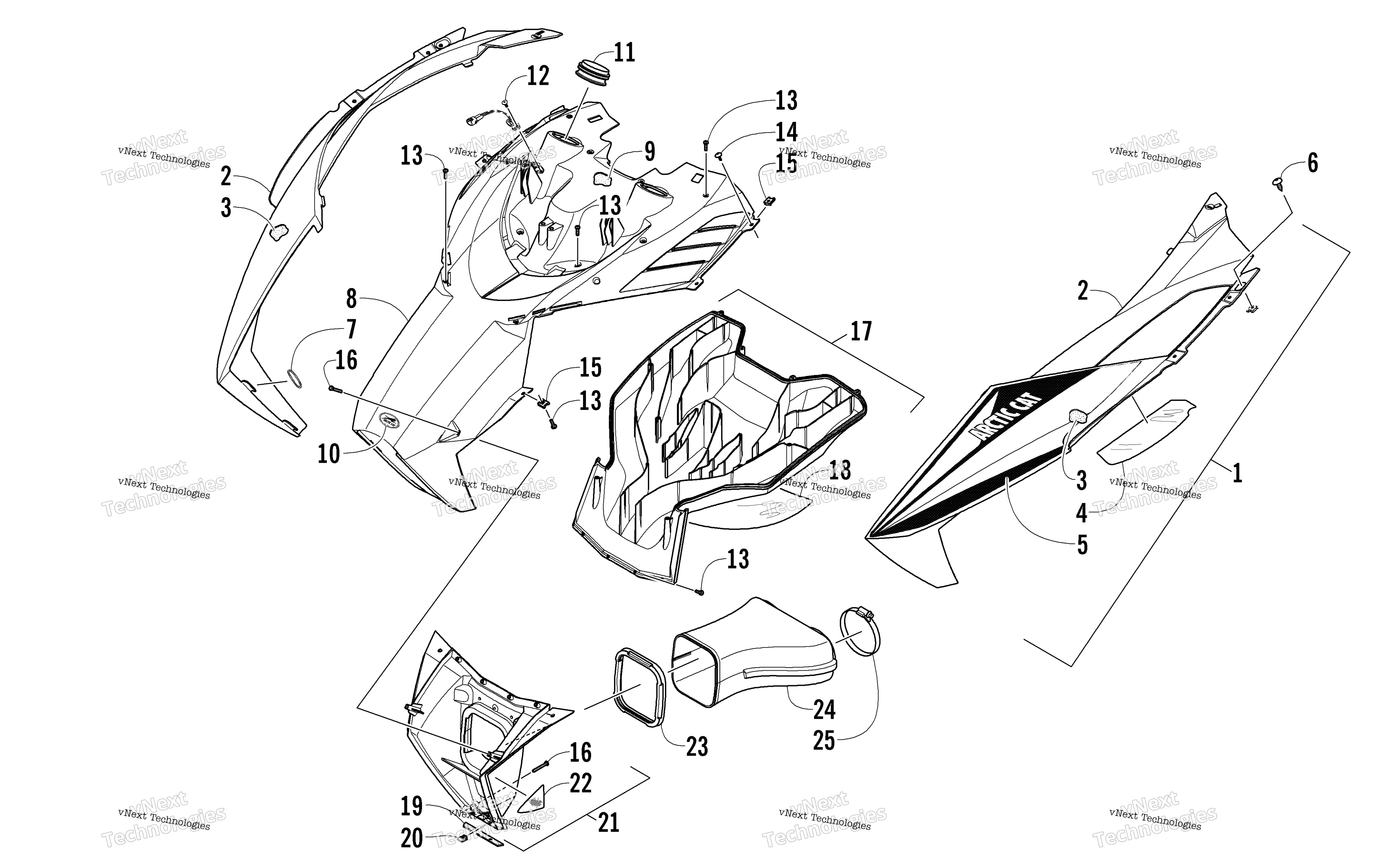 Капот And Air Intake Assembly
