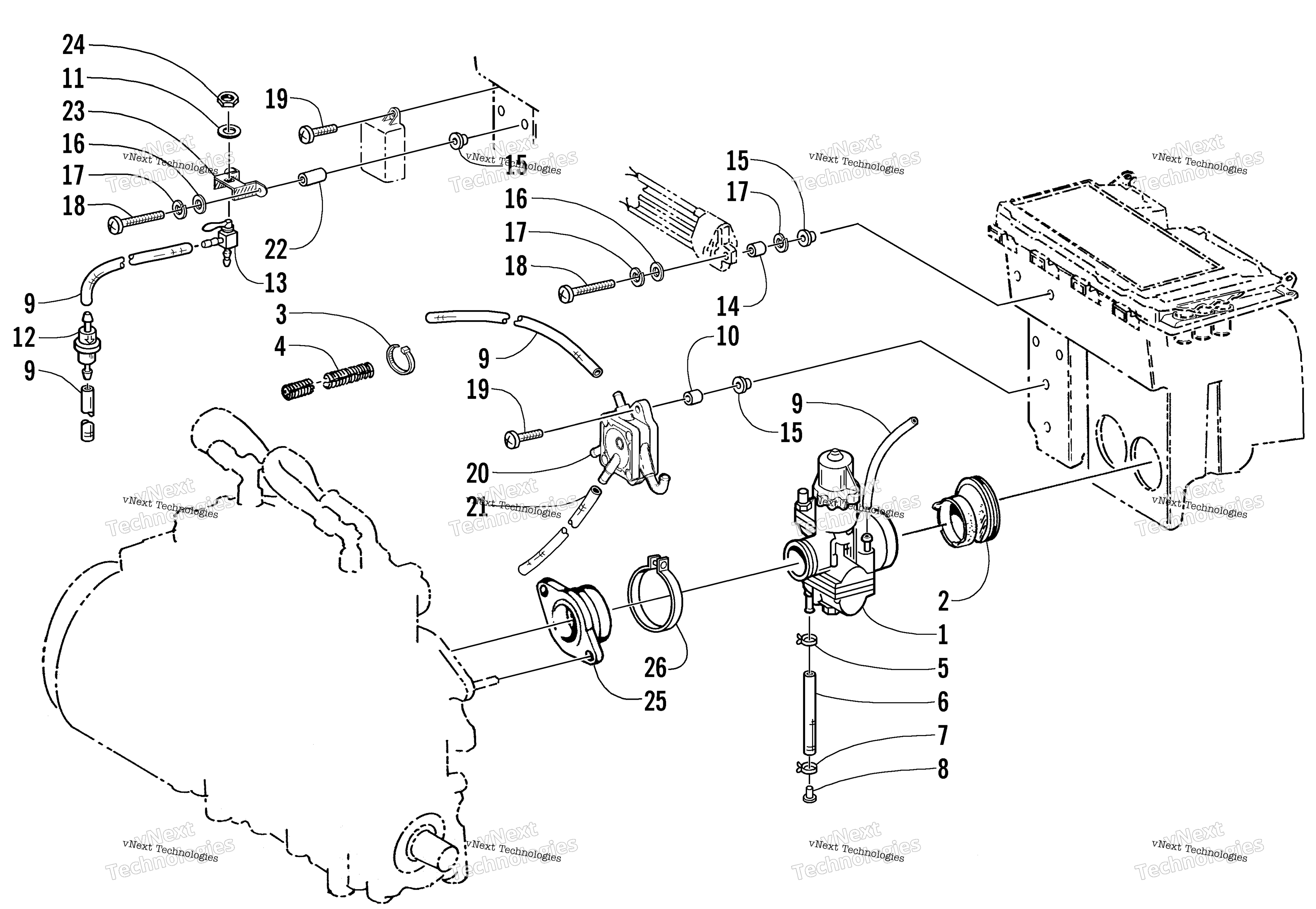 Карбюратор And Fuel Pump Assembly