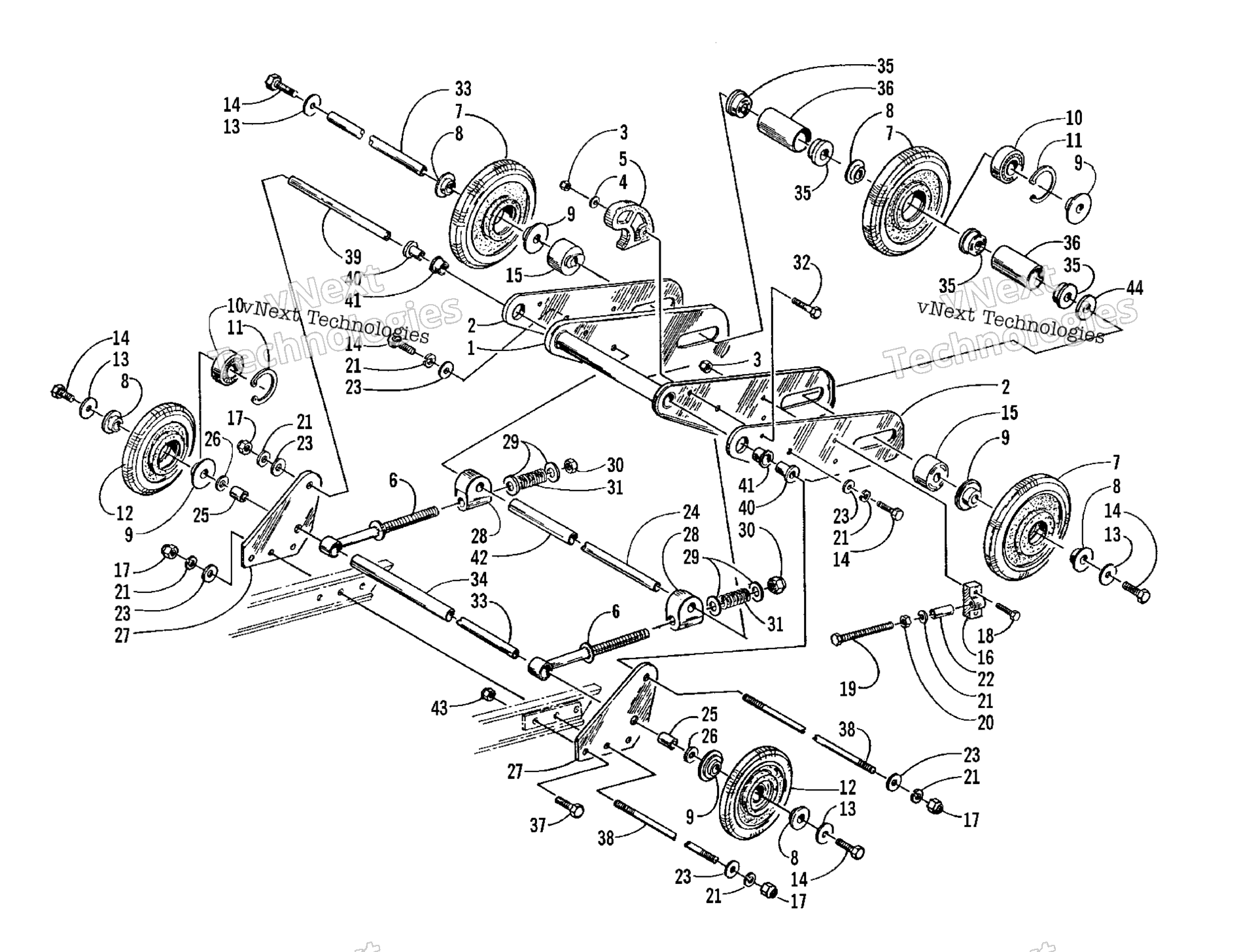 Articulating Skid рама узел