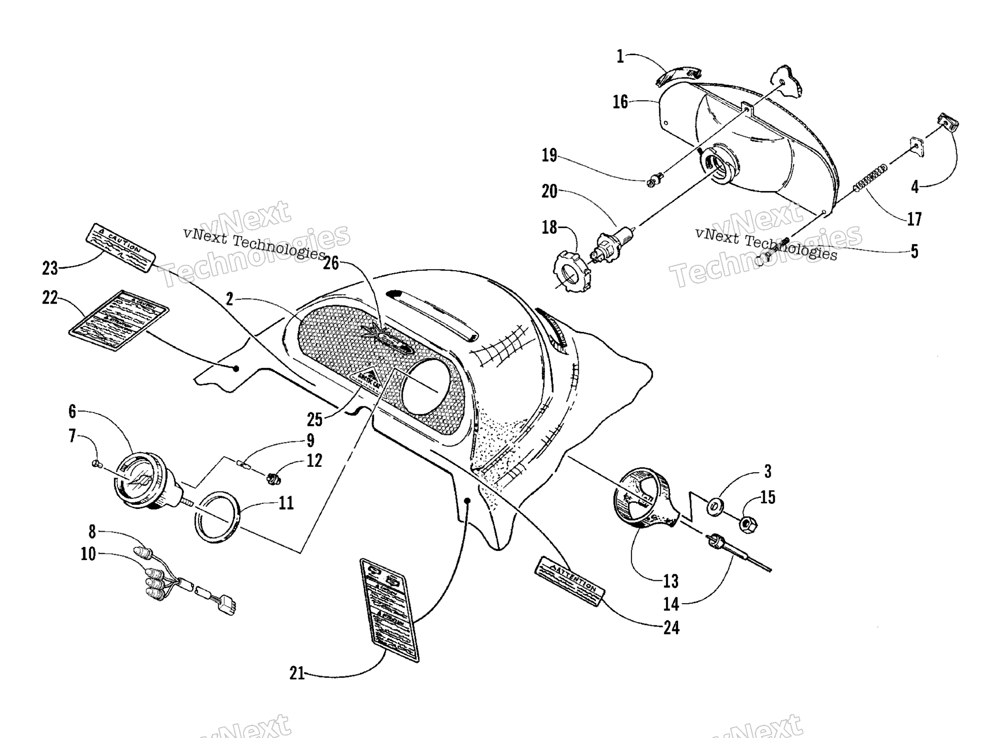 Фара And Instrument Pod