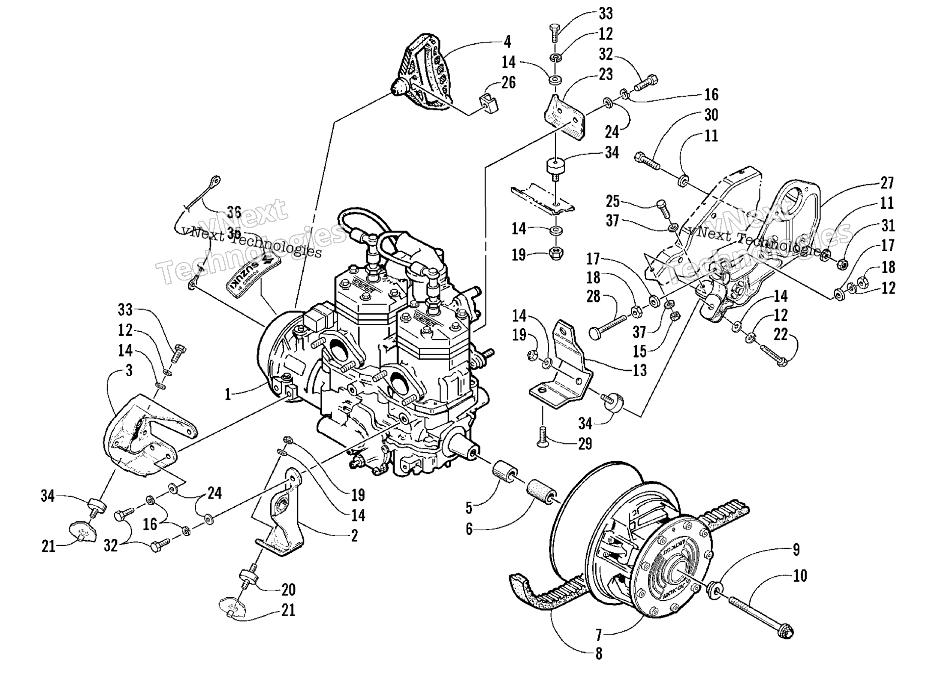 Двигатель And Related Parts