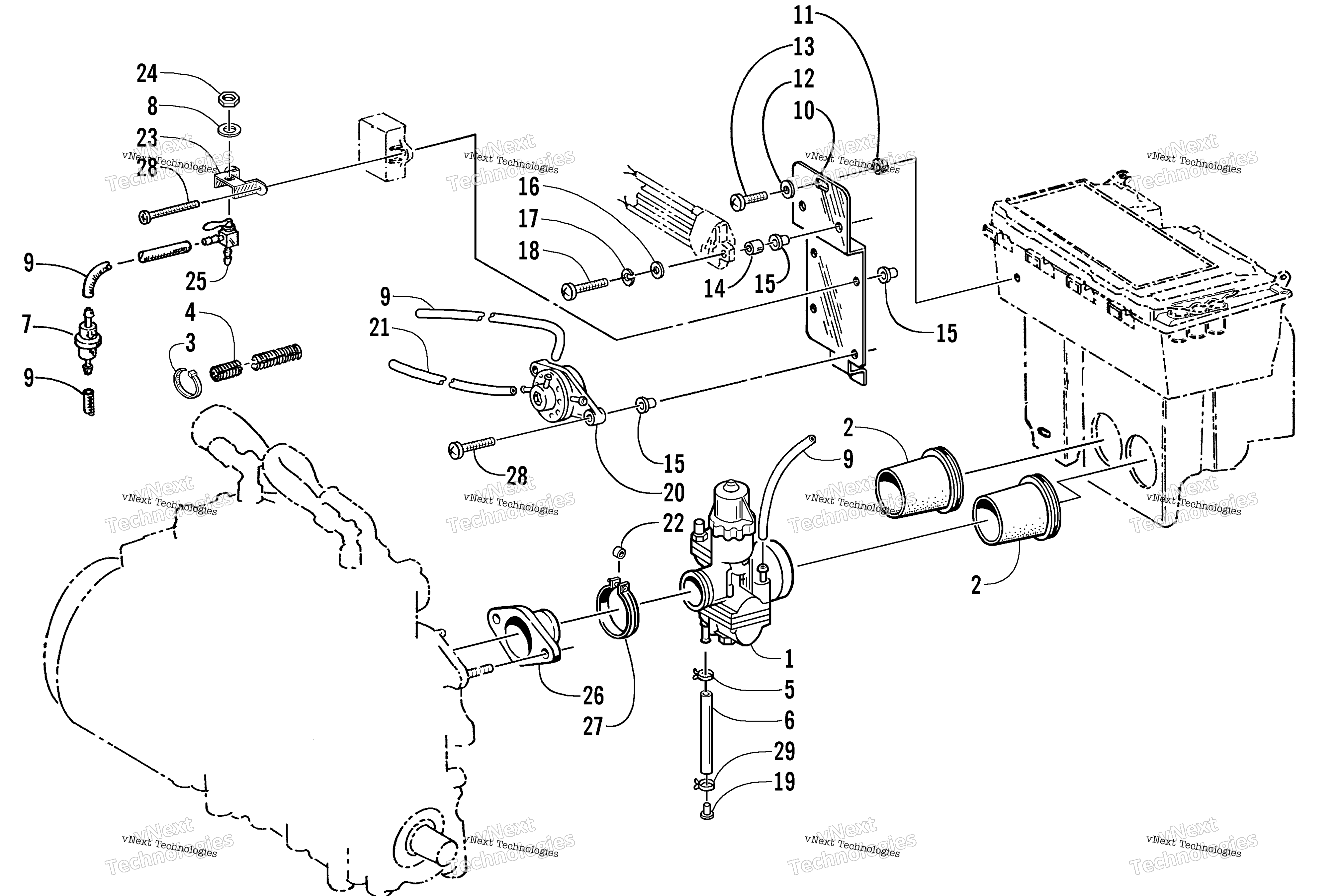 Карбюратор And Fuel Pump Assembly