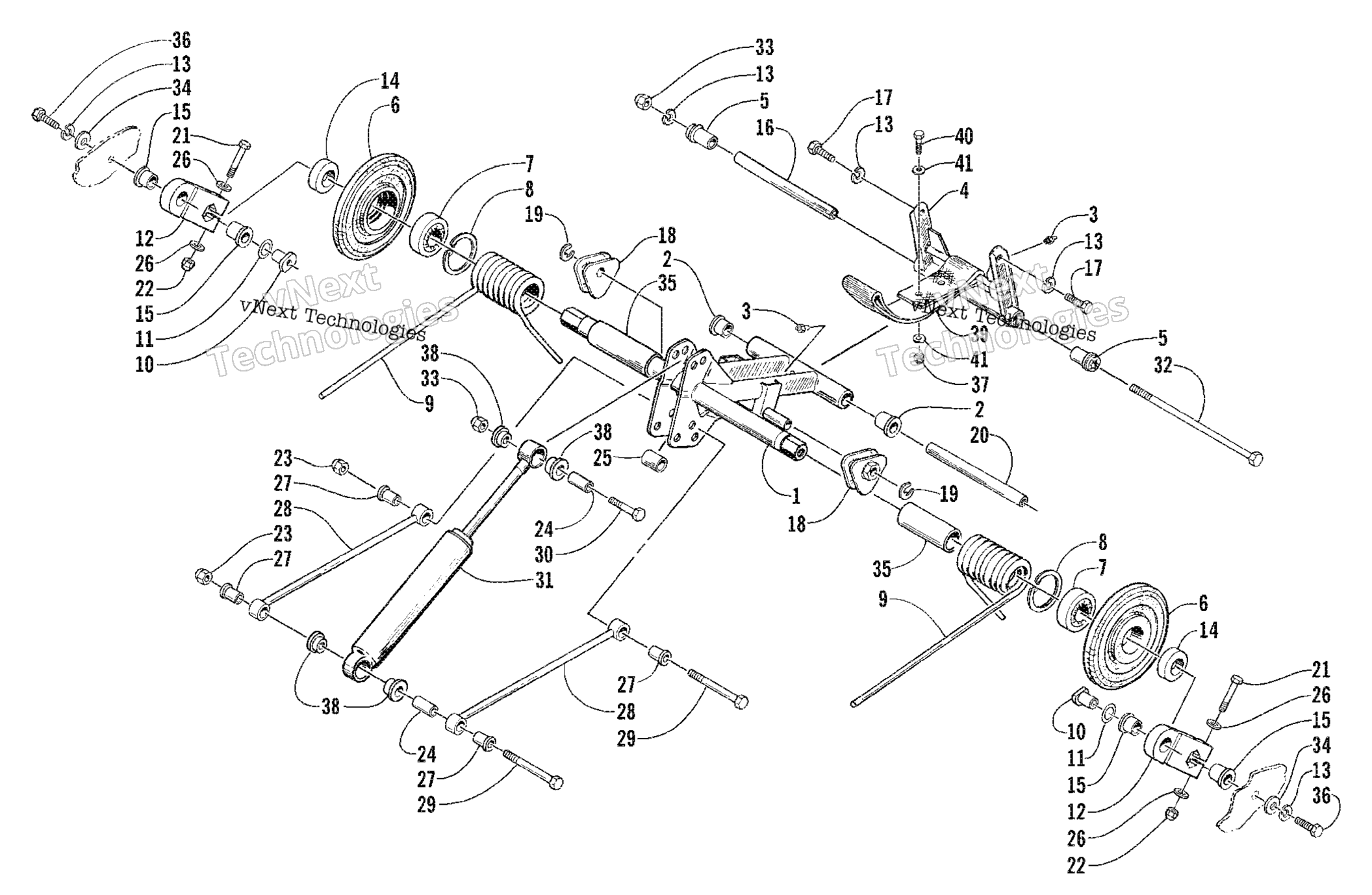 Задняя часть Suspension Rear Arm Assembly
