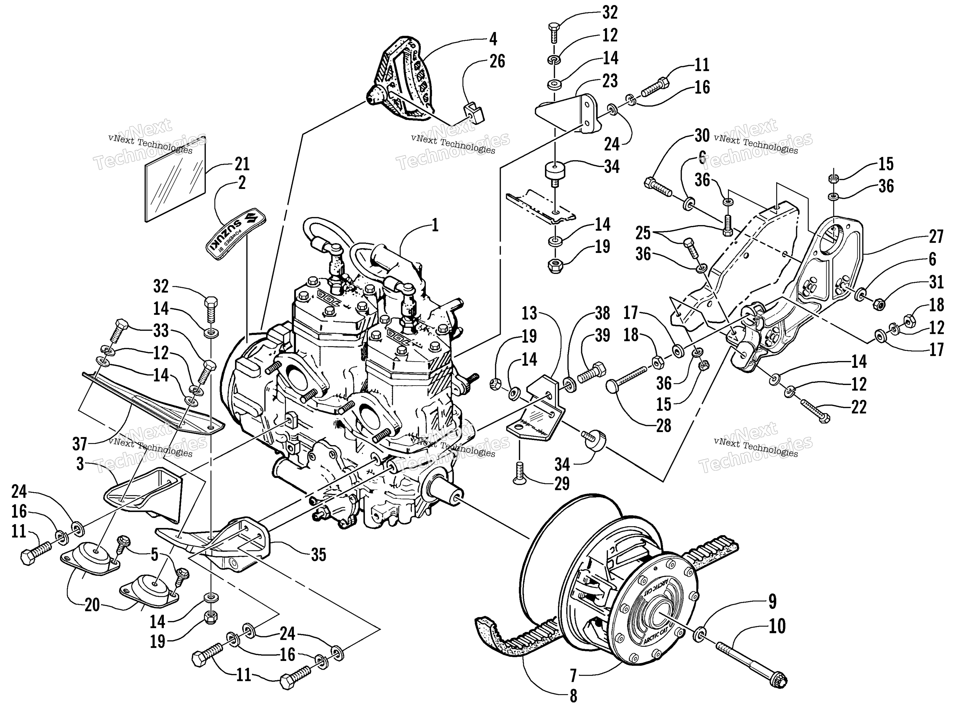 Двигатель And Related Parts