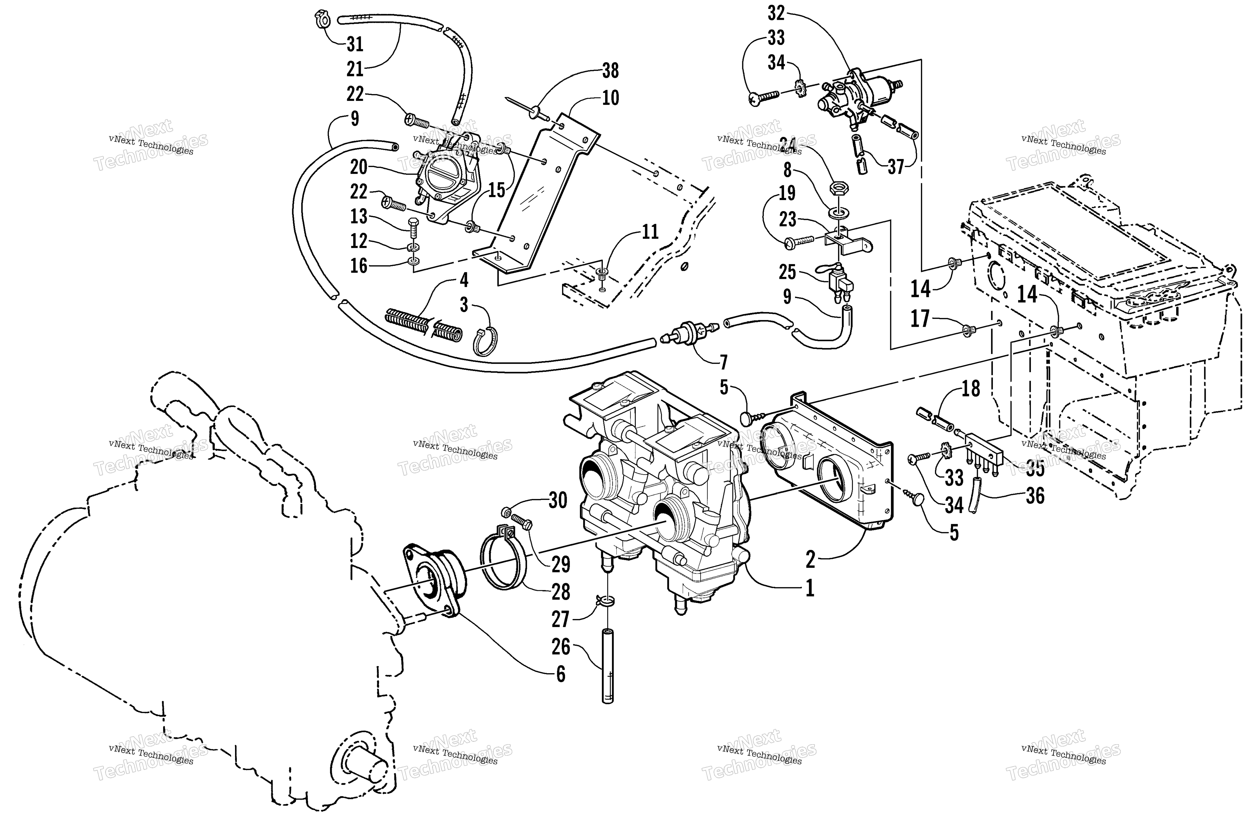 Карбюратор And Fuel Pump Assembly
