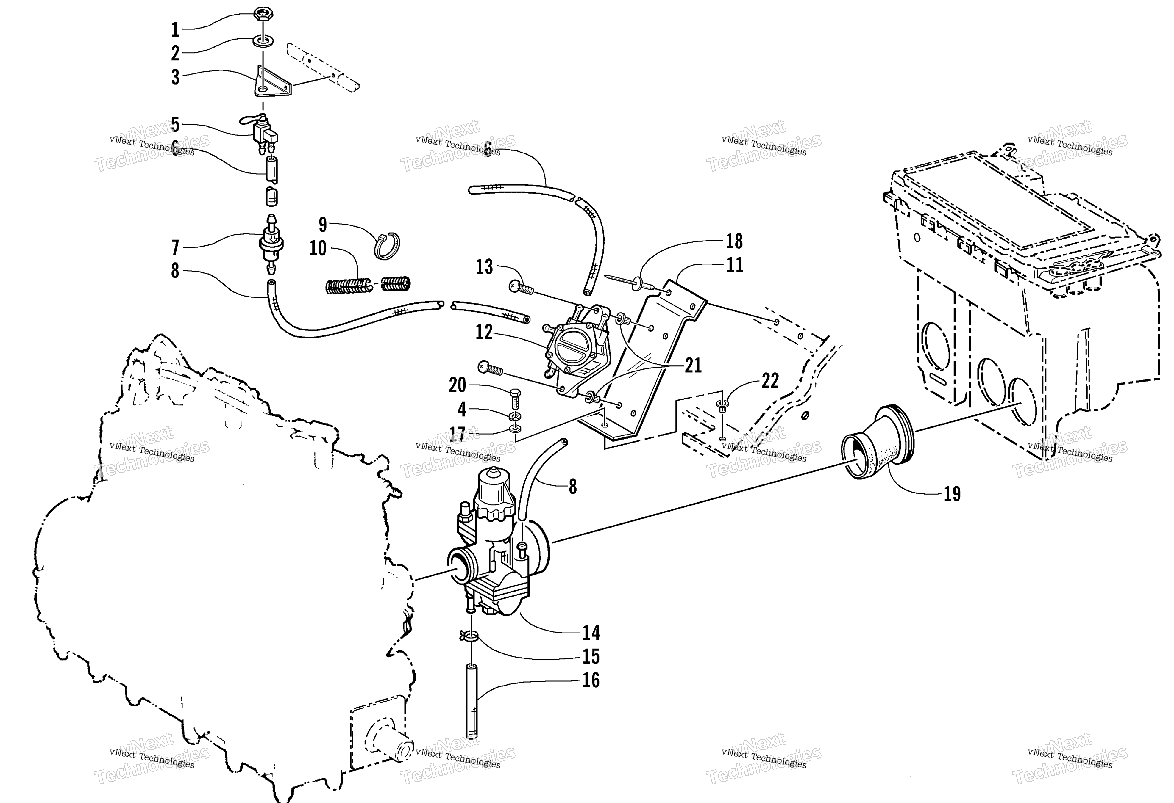 Карбюратор And Fuel Pump Assembly