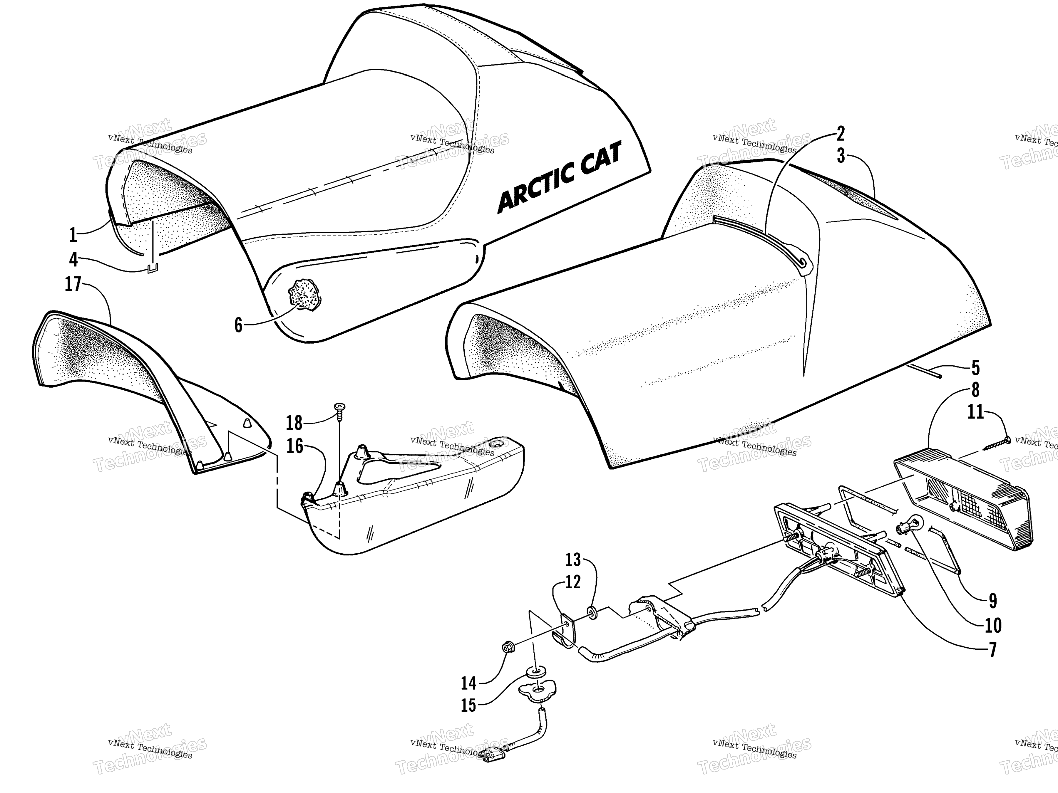 Сиденье And Taillight Assembly