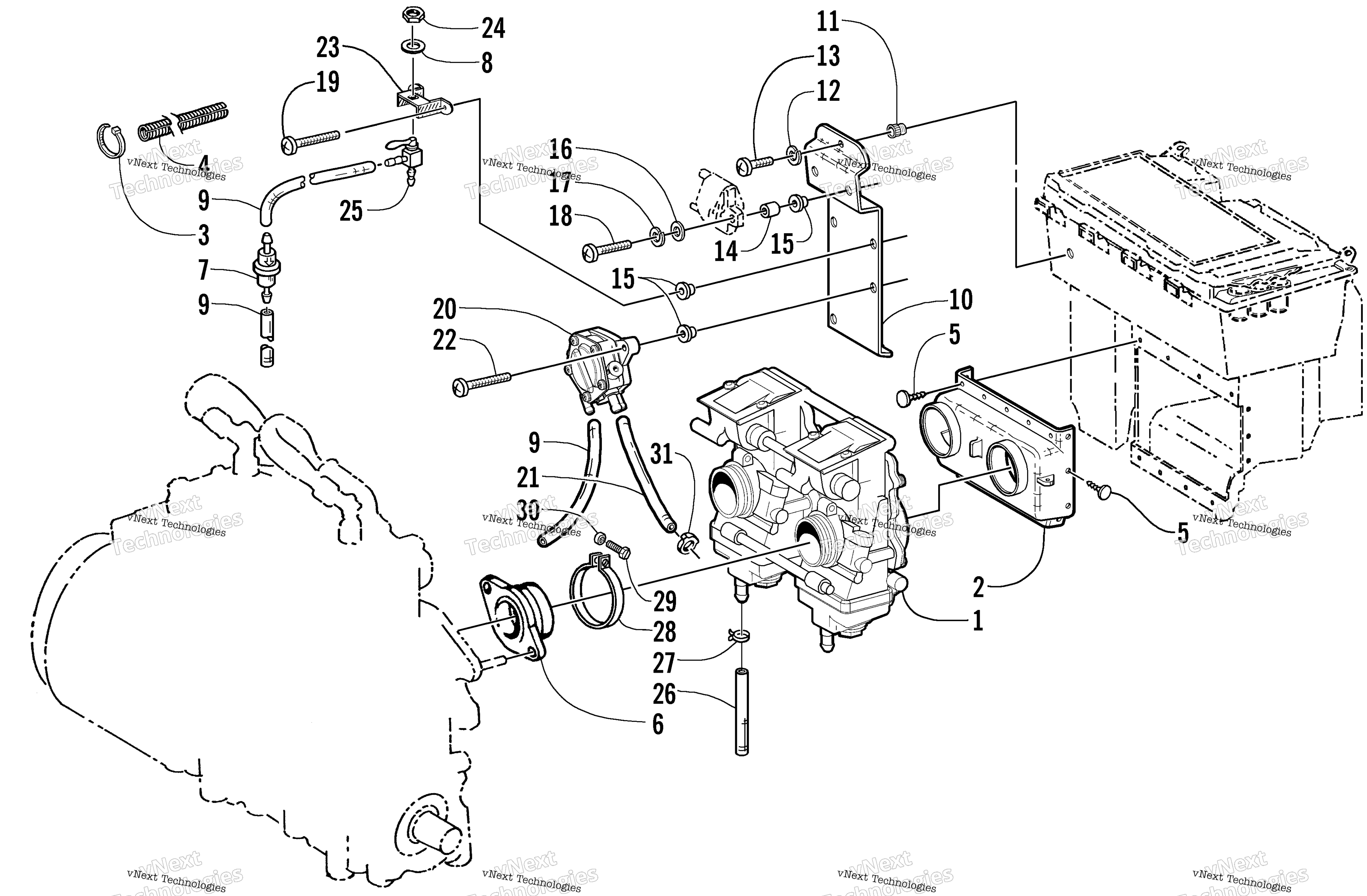 Карбюратор And Fuel Pump Assembly
