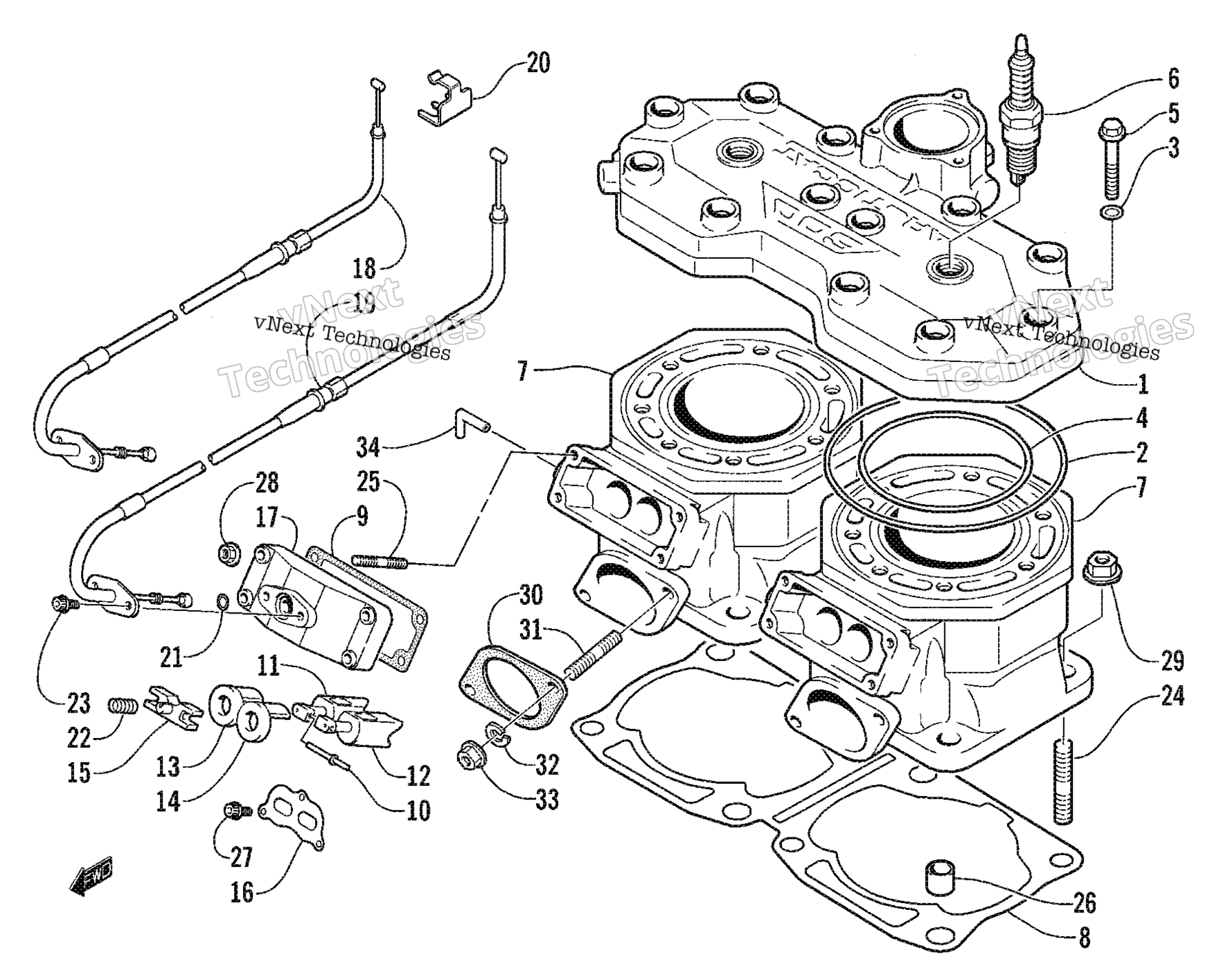 Цилиндр And Head Assembly
