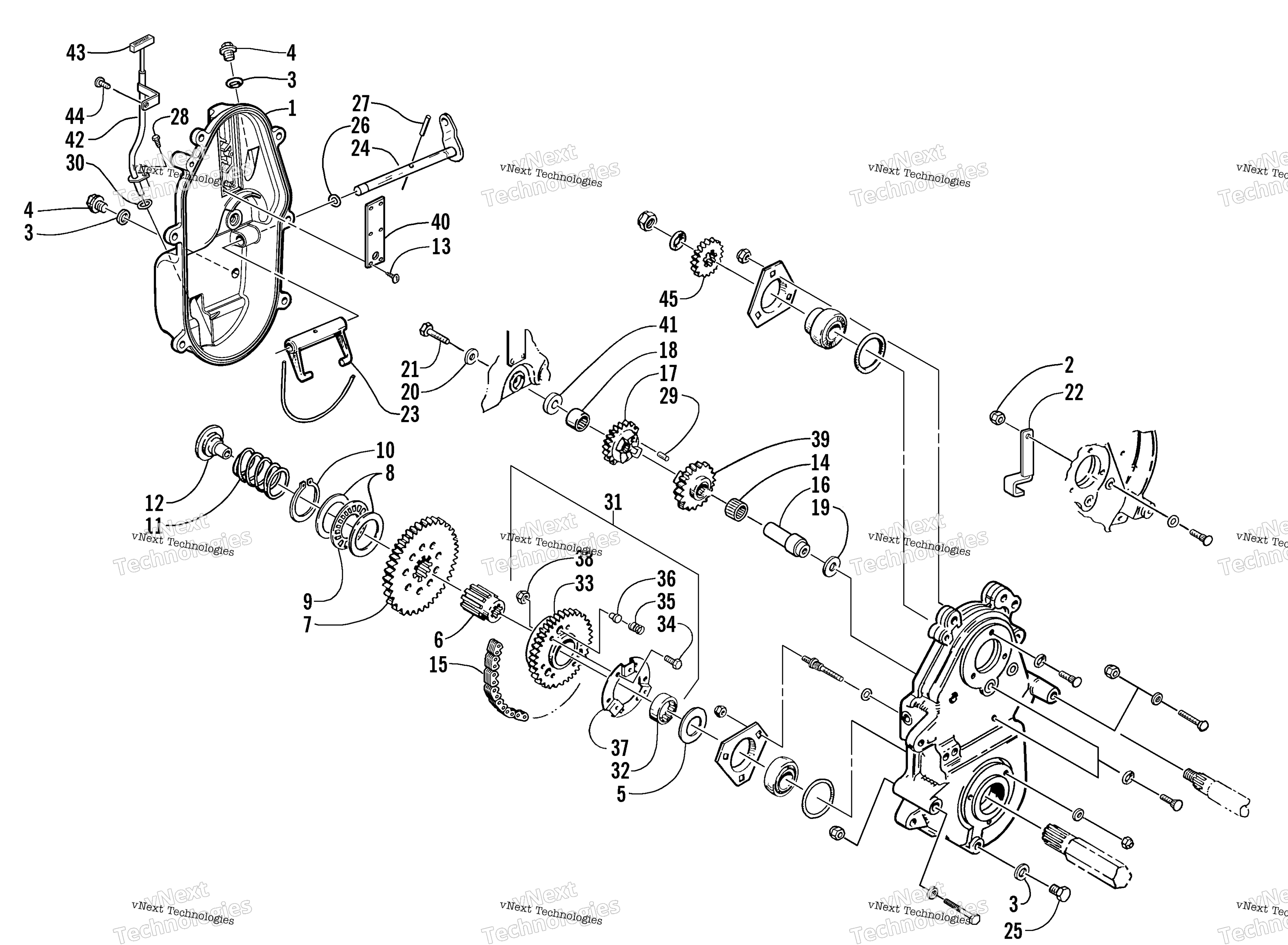 привод / Reverse Dropcase узел (Optional)