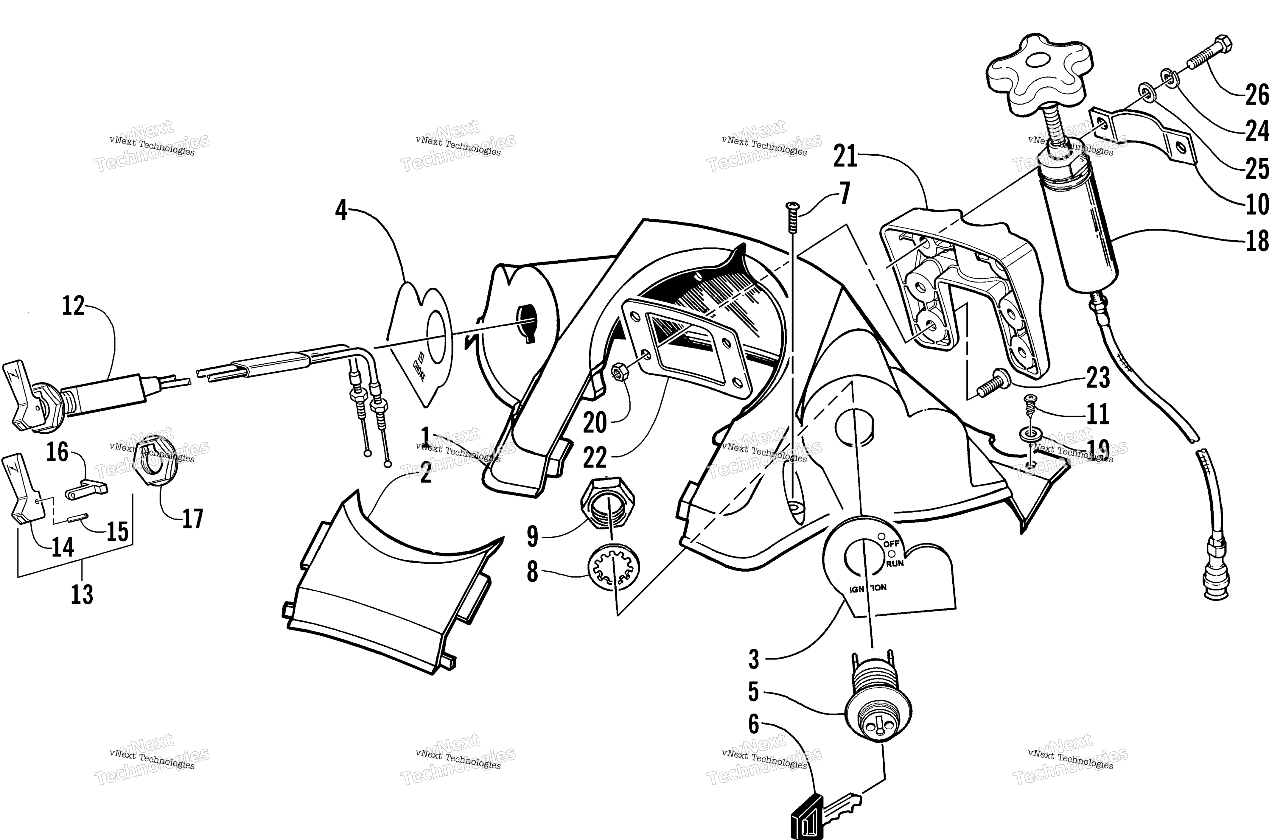 Консоль And Switch Assembly