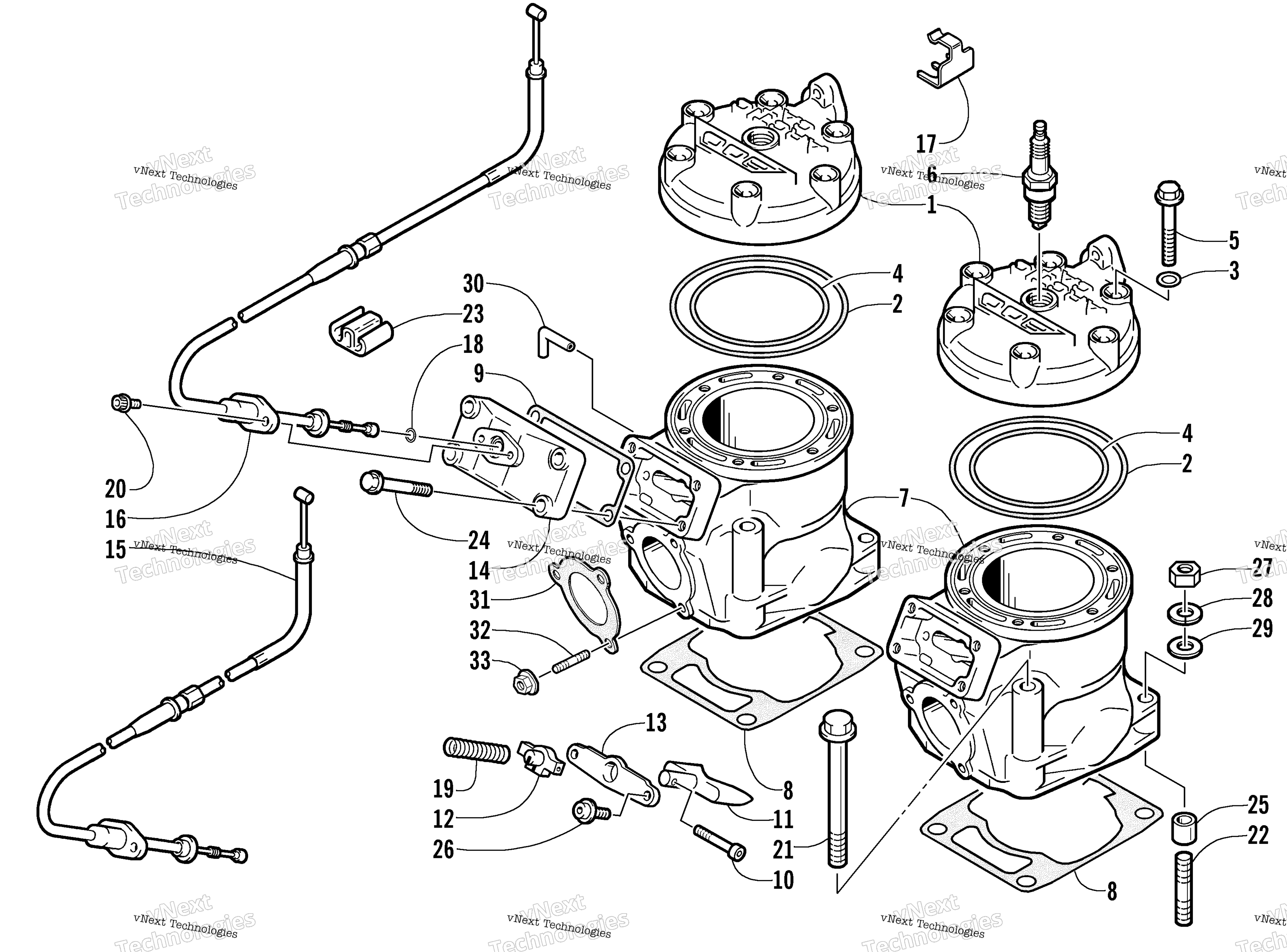 Цилиндр And Head Assembly