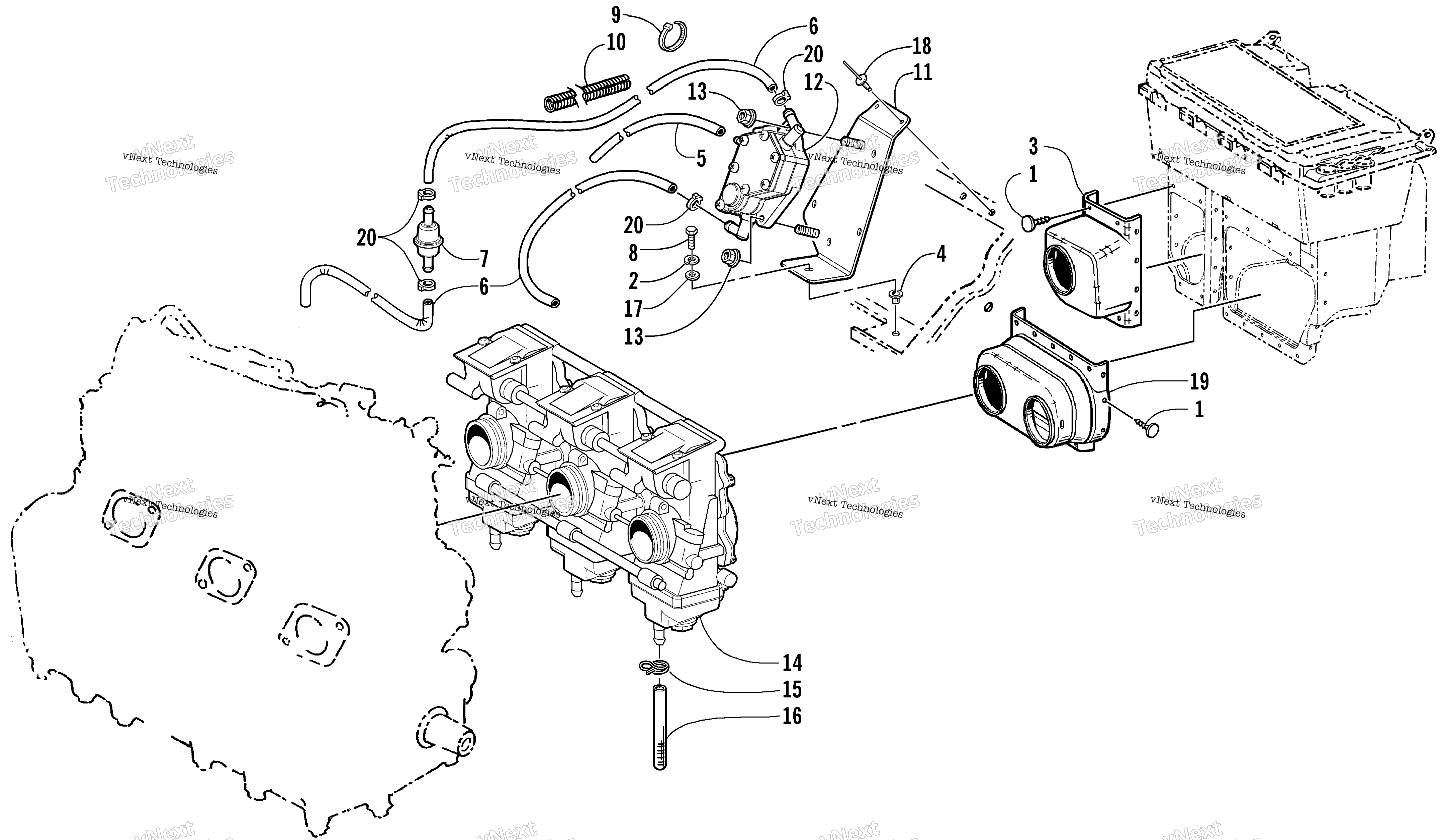 Карбюратор And Fuel Pump Assembly