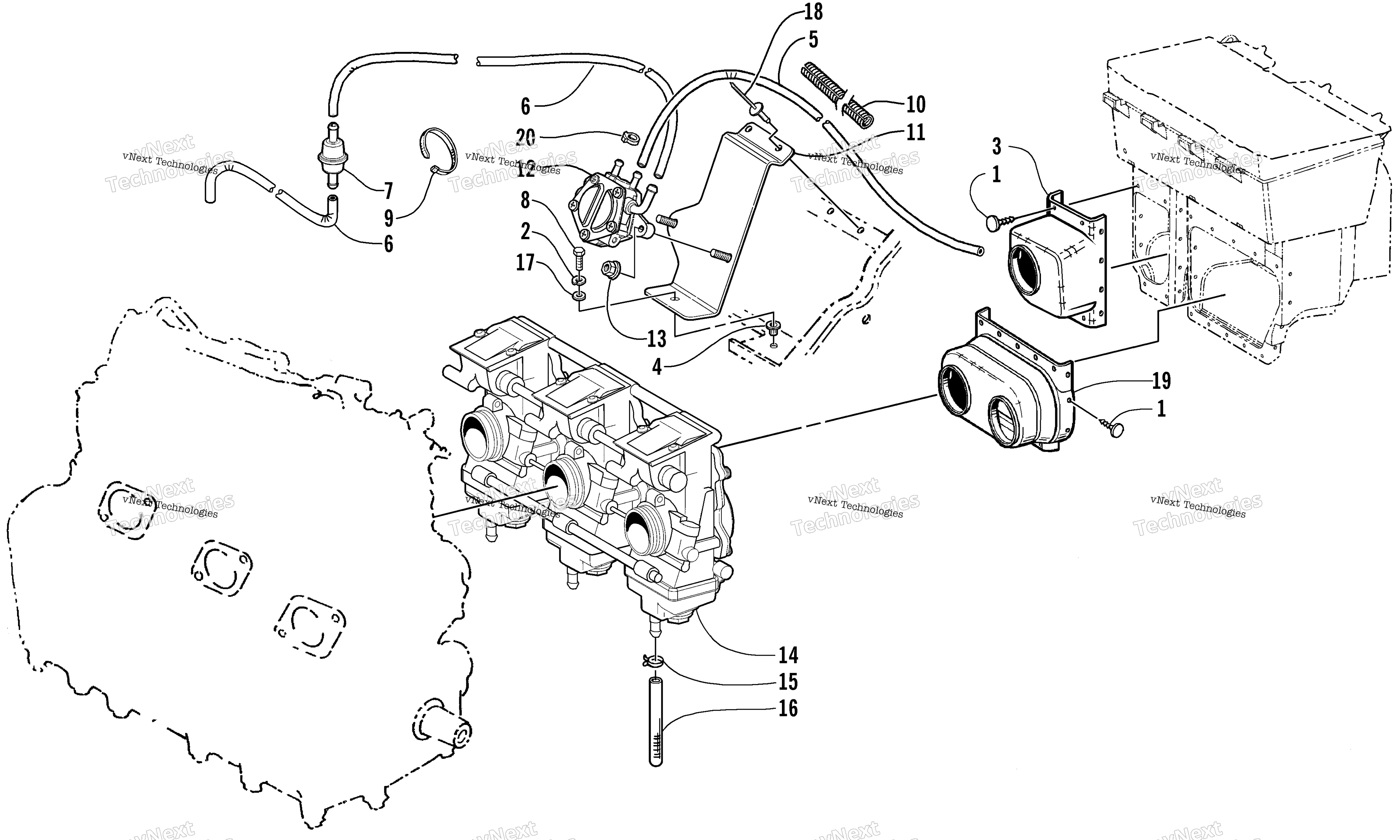 Карбюратор And Fuel Pump Assembly