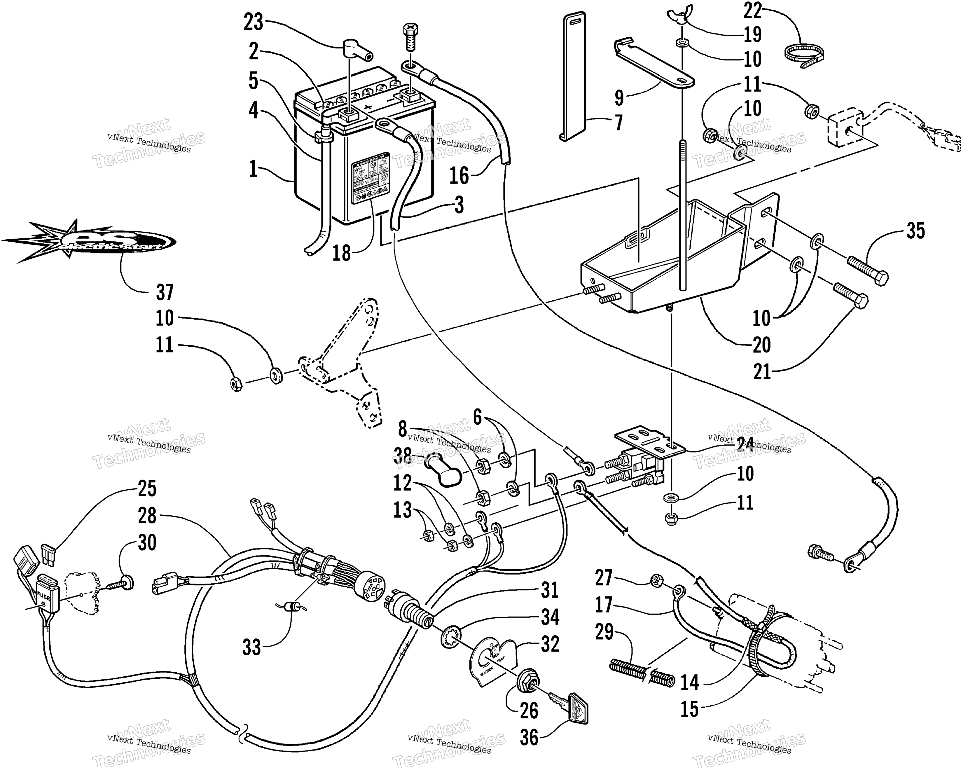 Battery, Solenoid, и Cables (Esr)