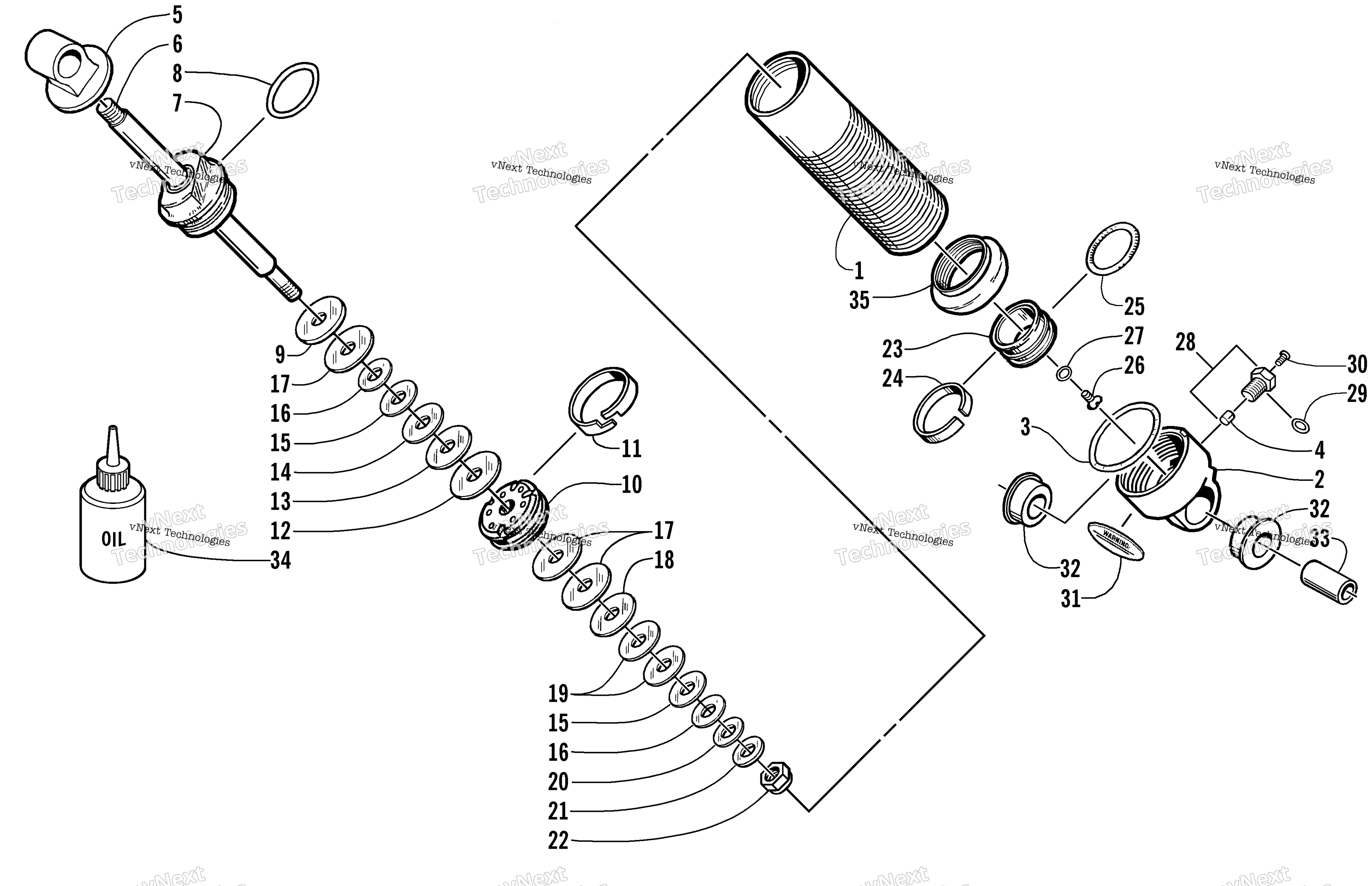 Задняя часть Suspension Front Arm Shock Absorber