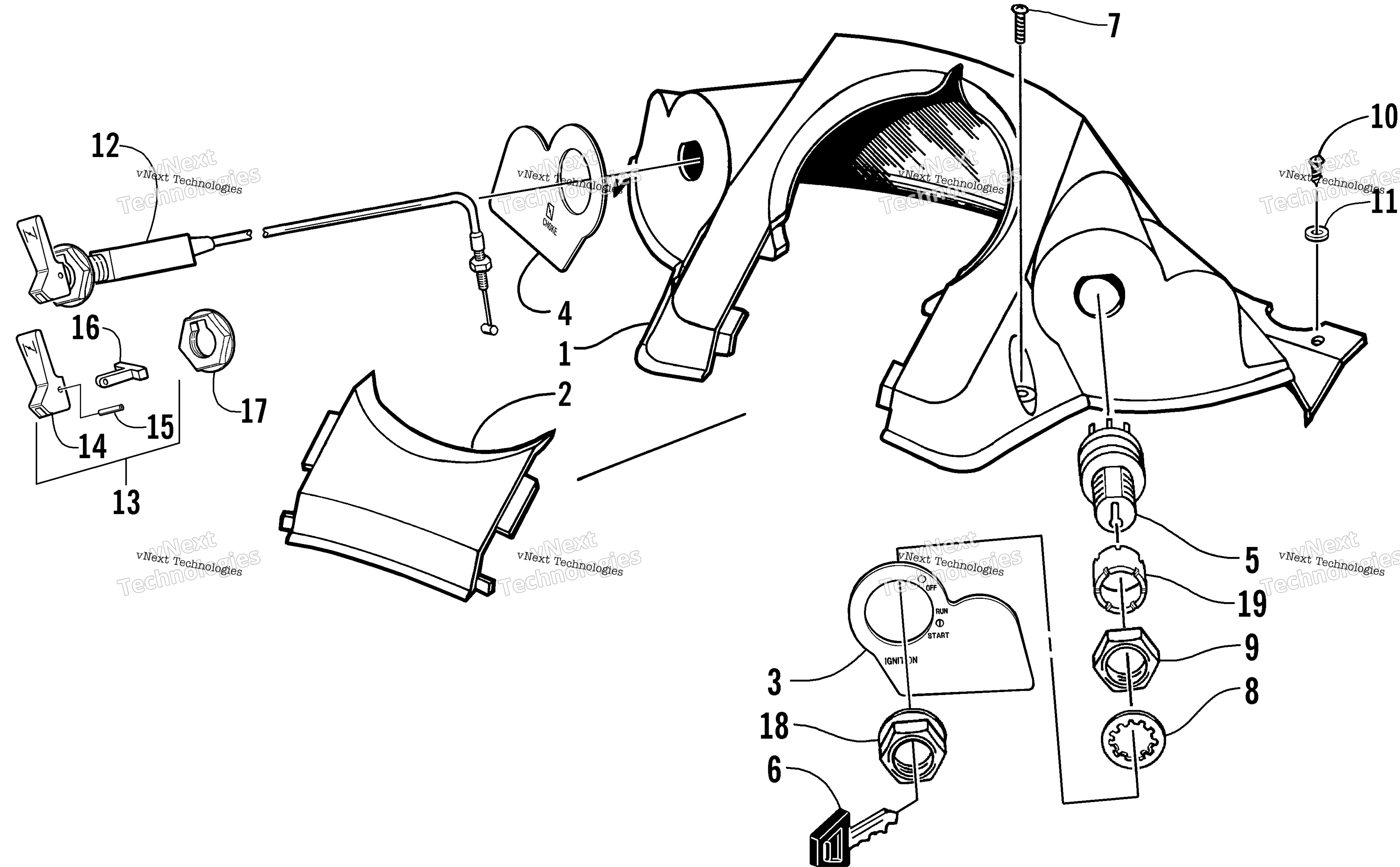 Консоль And Switch Assembly