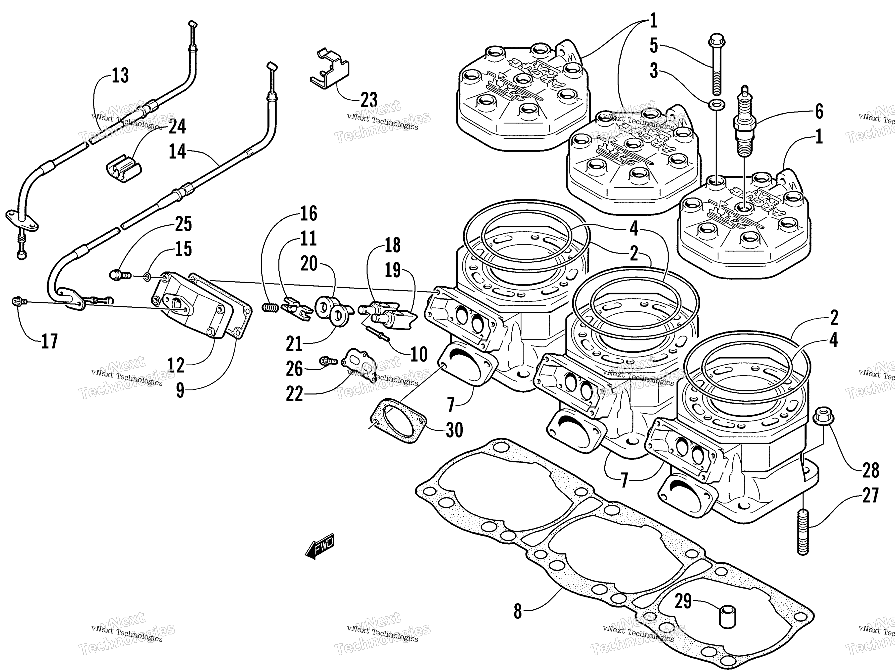 Цилиндр And Head Assembly